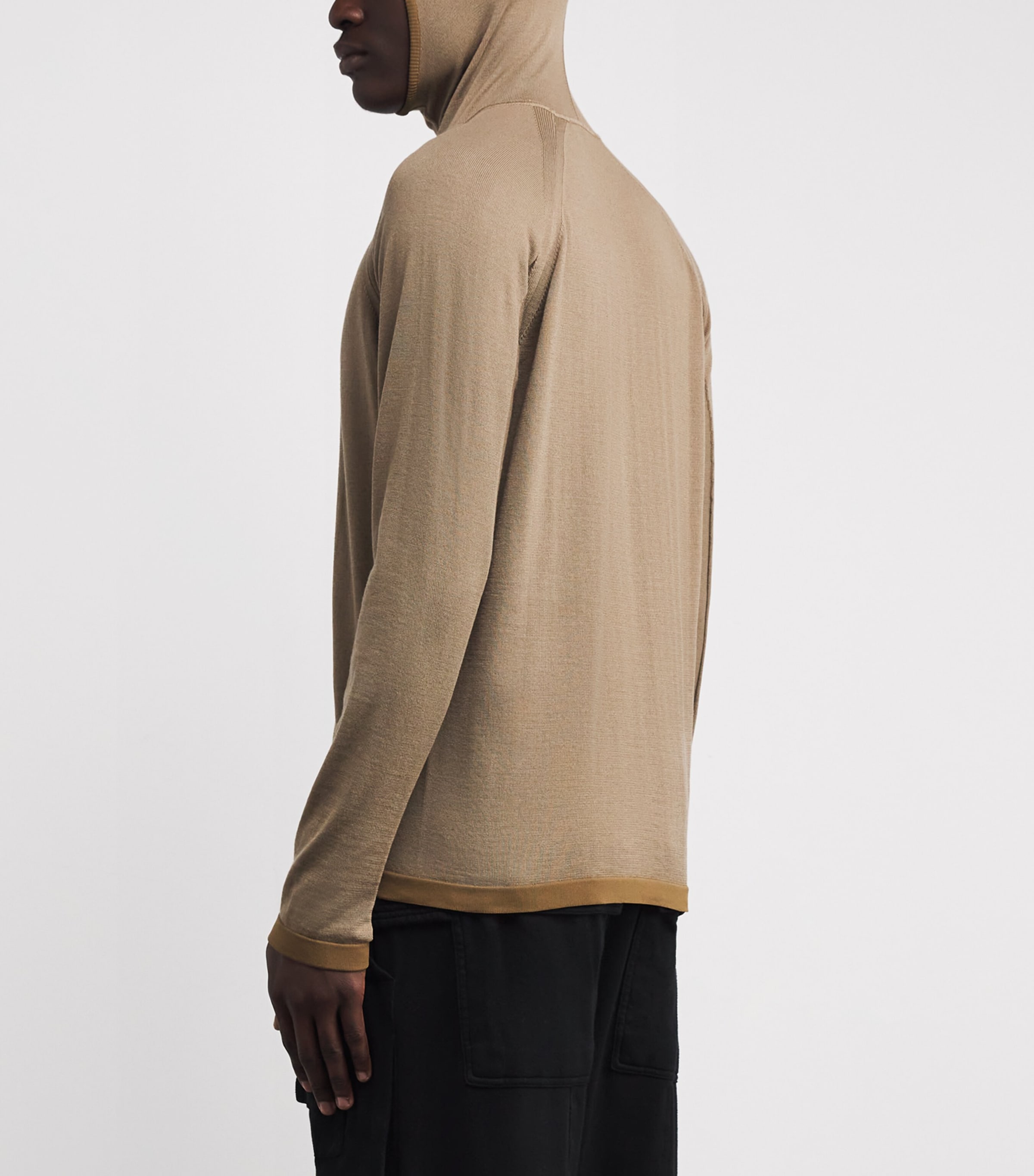 Wool-Blend Balaclava-Style Hoodie V0098 Image 4