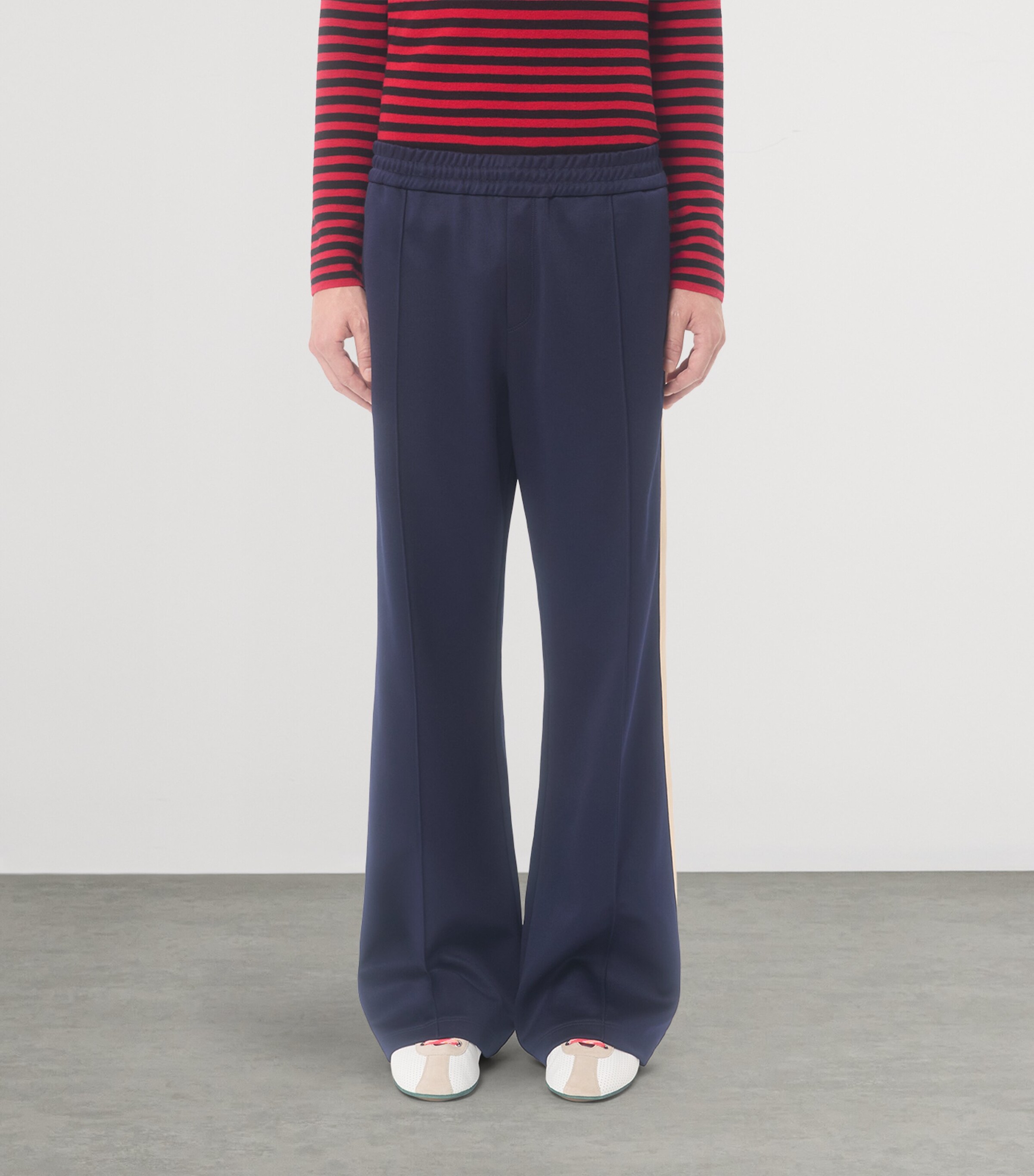 Jersey Wide-Leg Sweatpants BLB Image 2