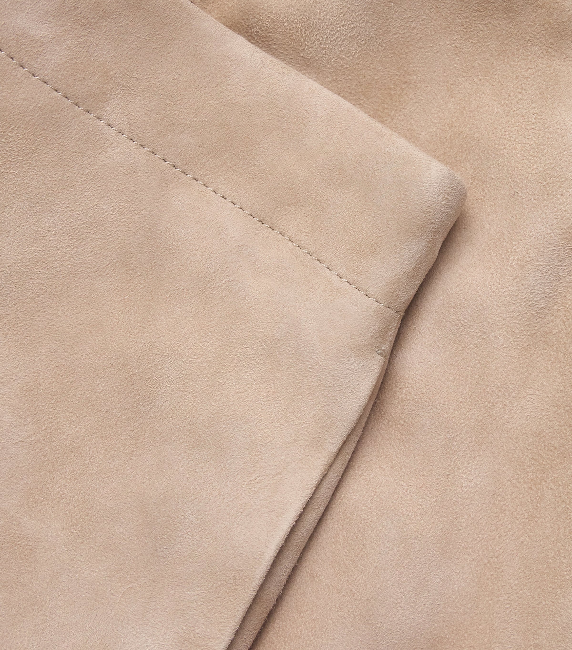 Lauren Manoogian Womens Suede Straight Tailored Trousers Sand Image 6