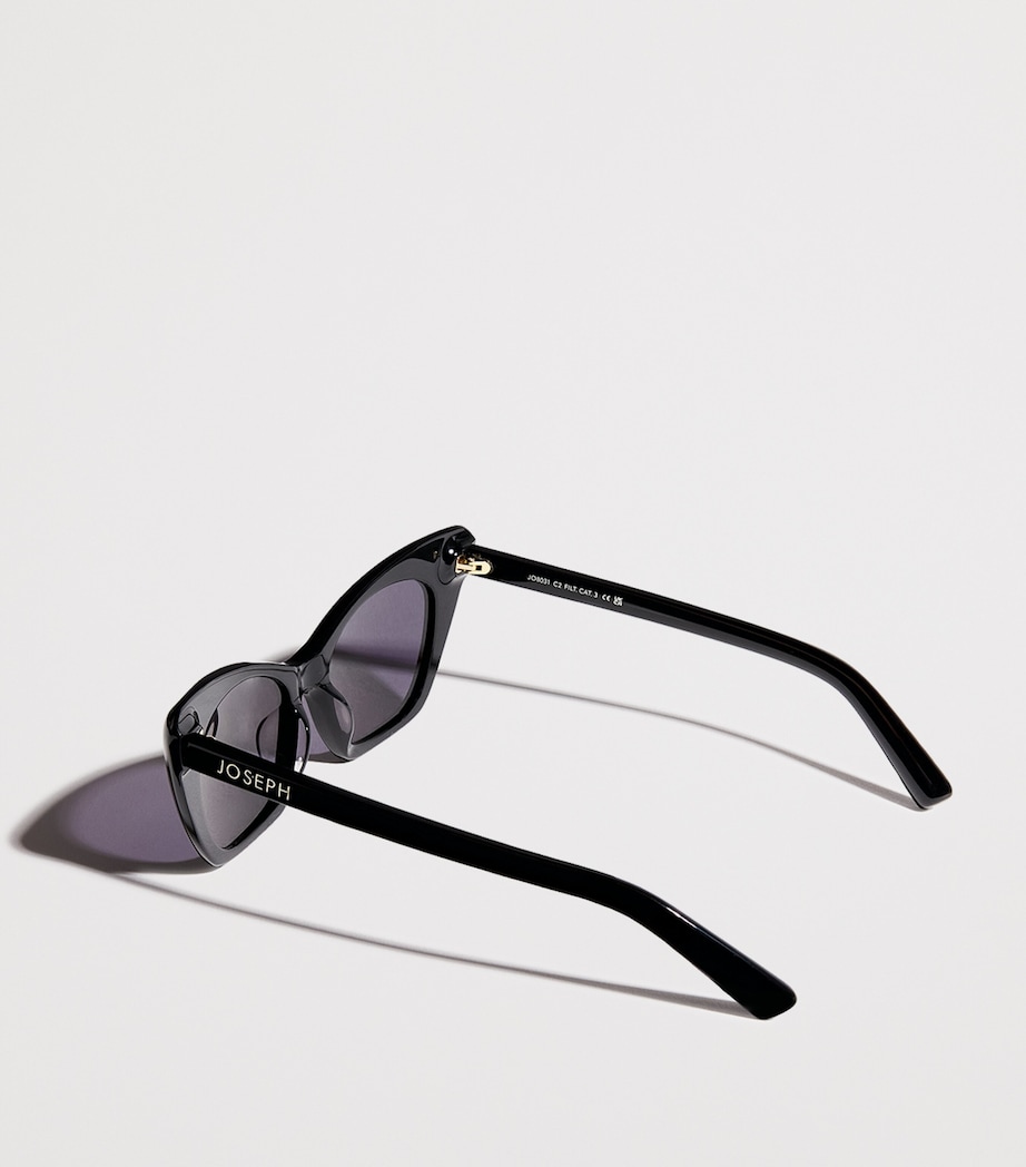 Cat Eye Sunglasses BLACK Image 3