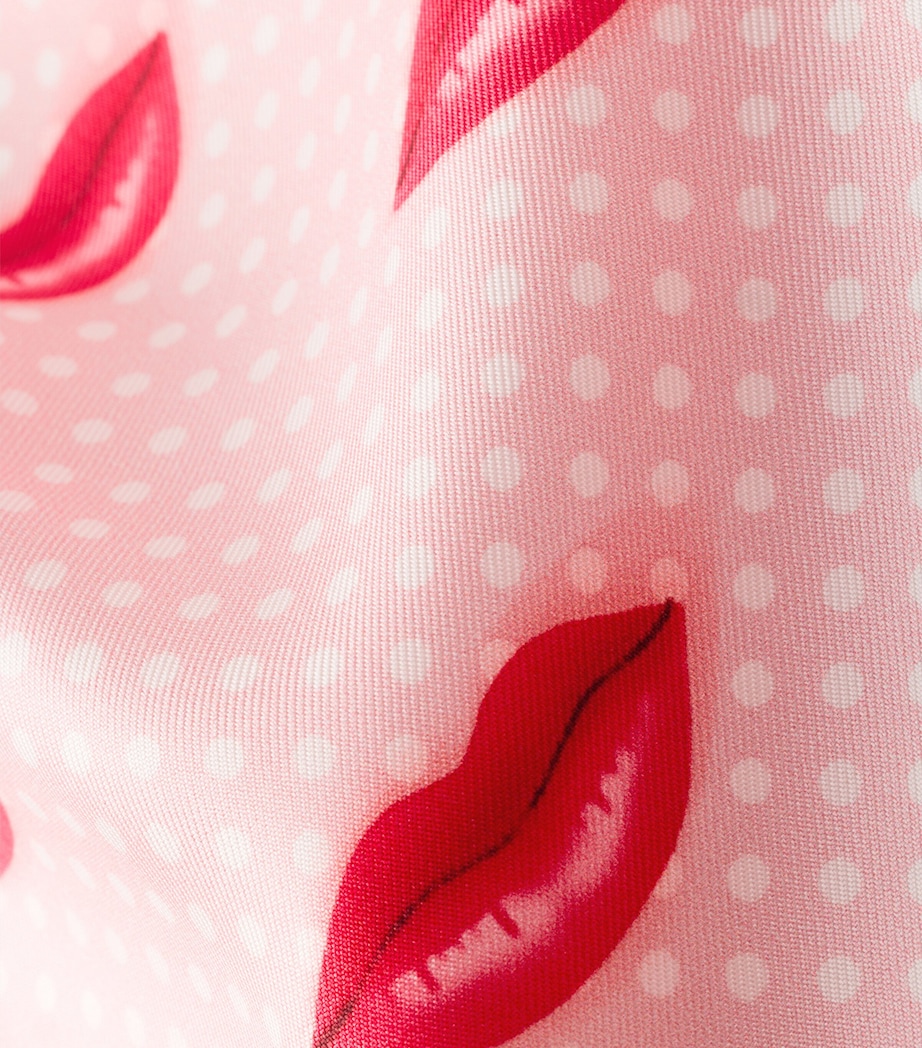 Prada Silk Lips Print Scarf Image 2