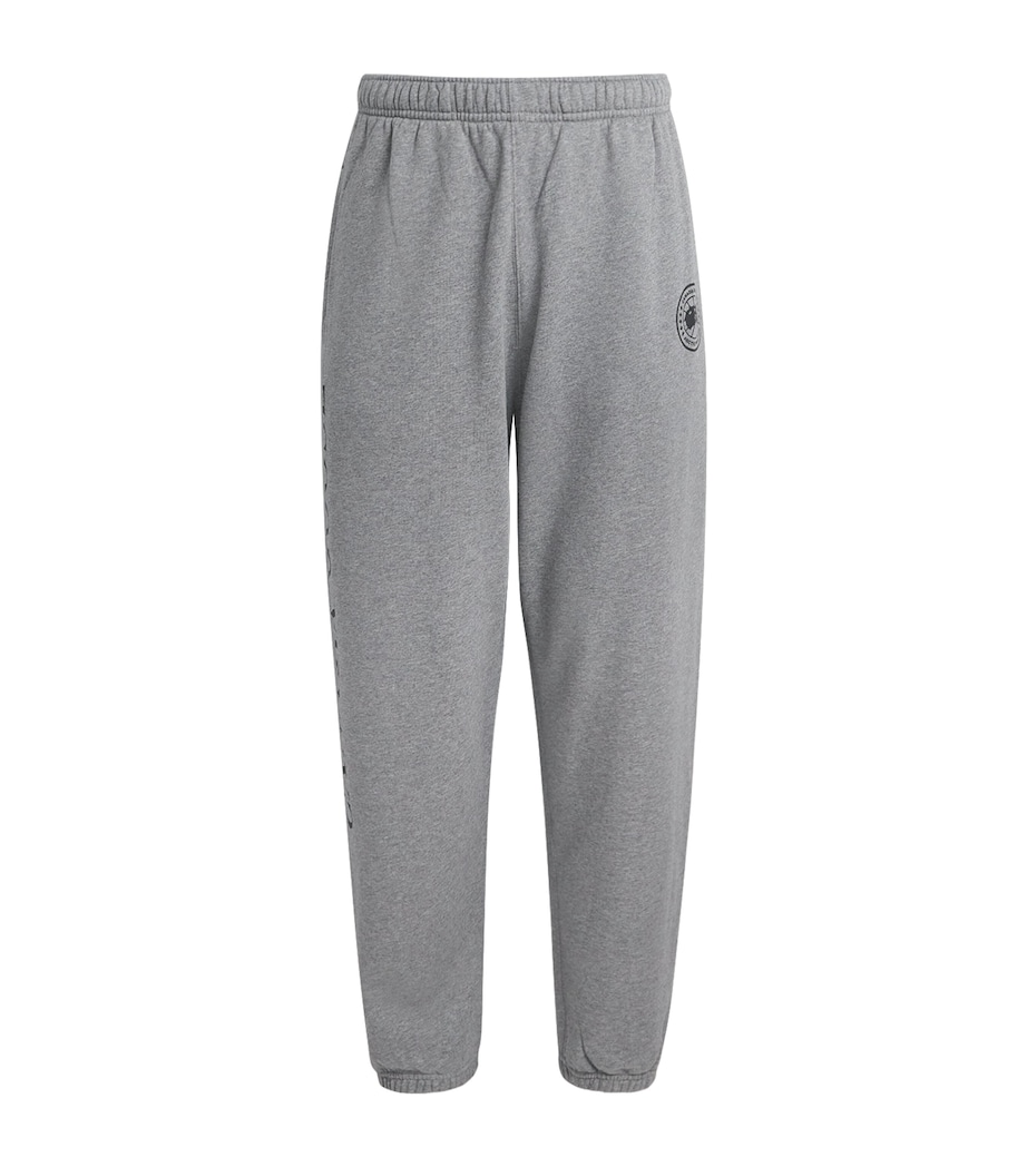 Canada Goose Mens Organic Cotton Printed Rove Sweatpants Stone Heather Image 1