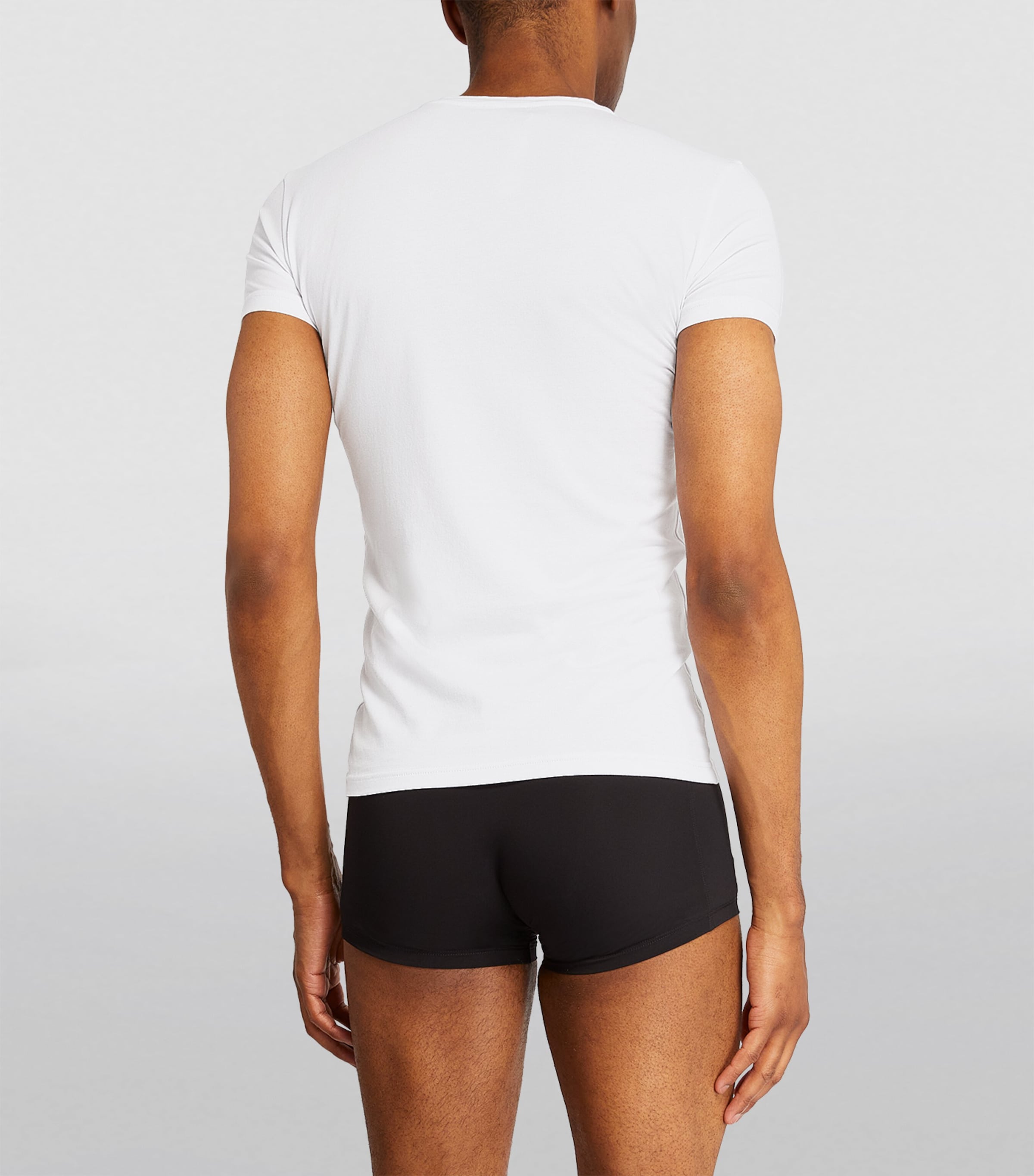 Stretch Cotton Eagle T-Shirt 00010 WHITE Image 3