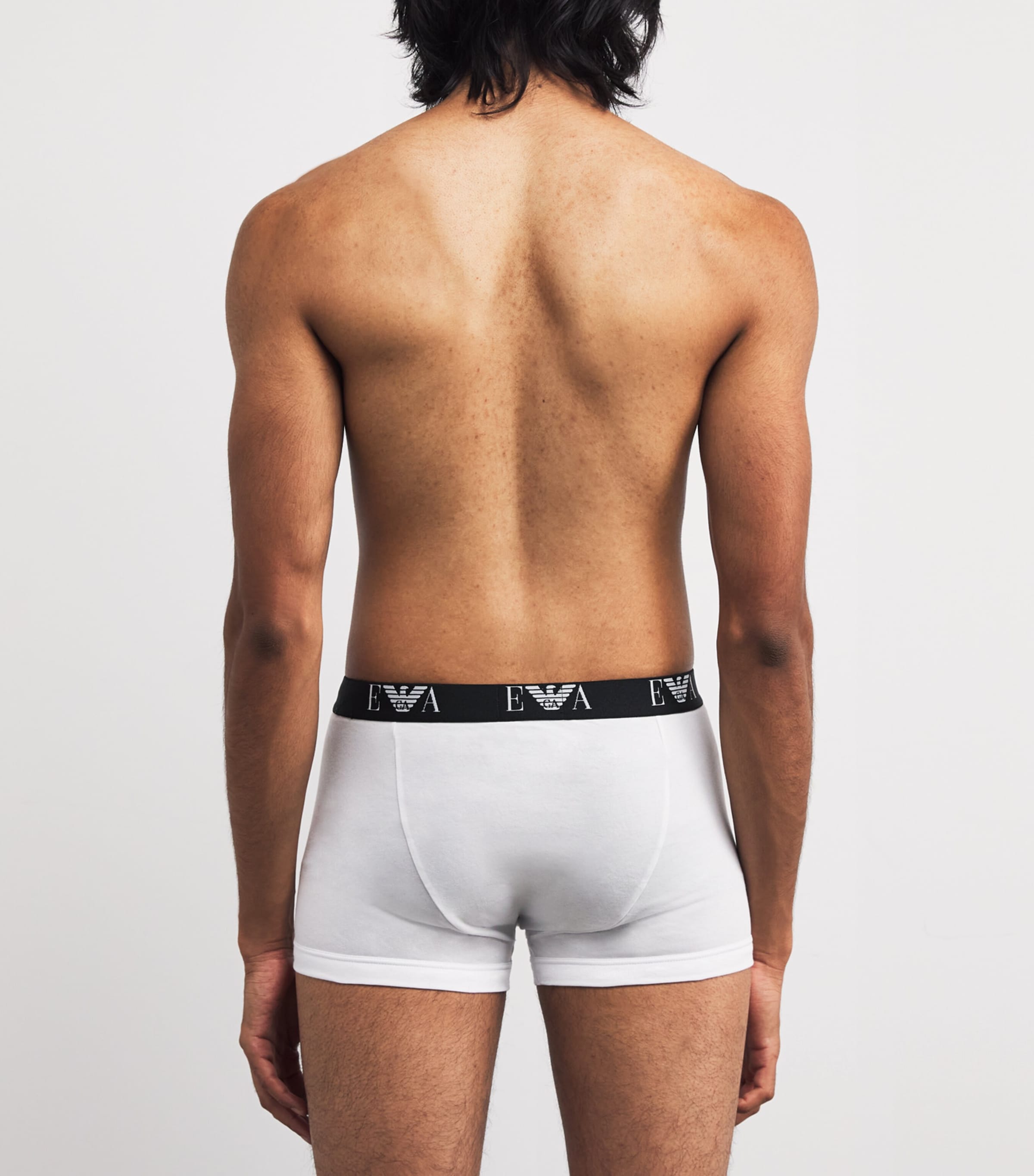 Stretch-Cotton Logo Trunks (Pack Of 3) M0066 WHITE Image 3