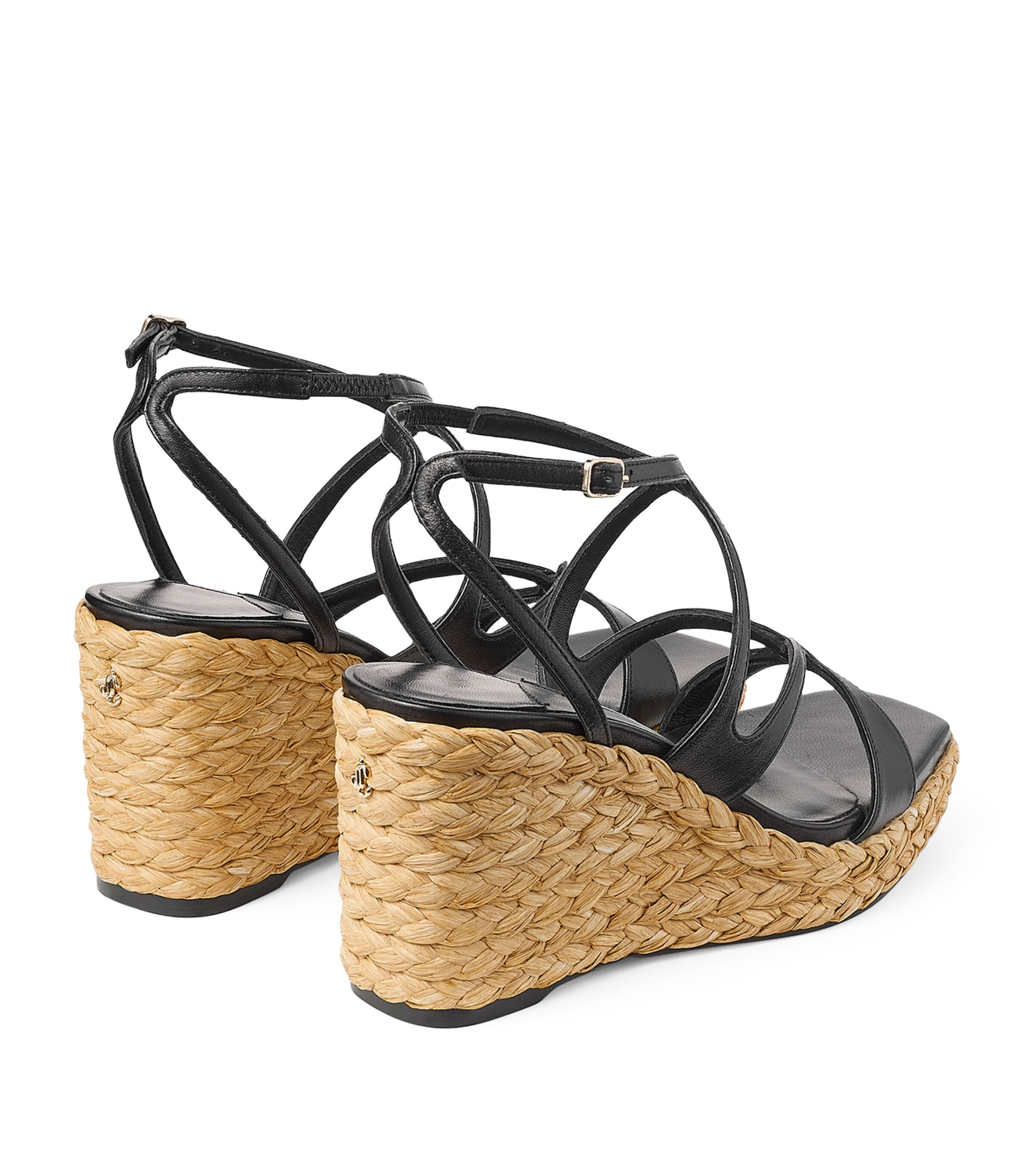Jimmy Choo Ayla 85 Wedge Sandals Black Image 5