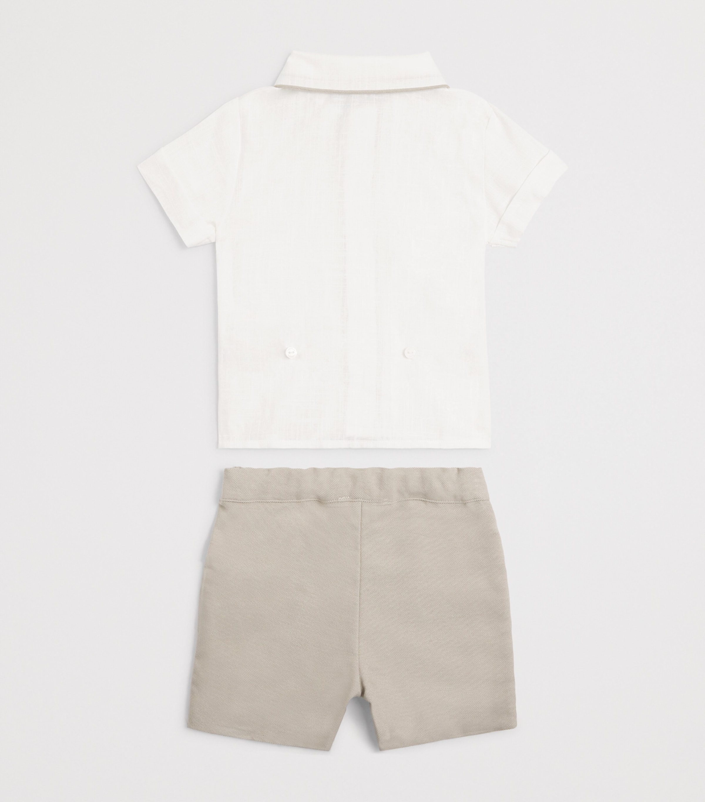 Patachou Shirt and Shorts Set (3-24 Months) Beige Image 2
