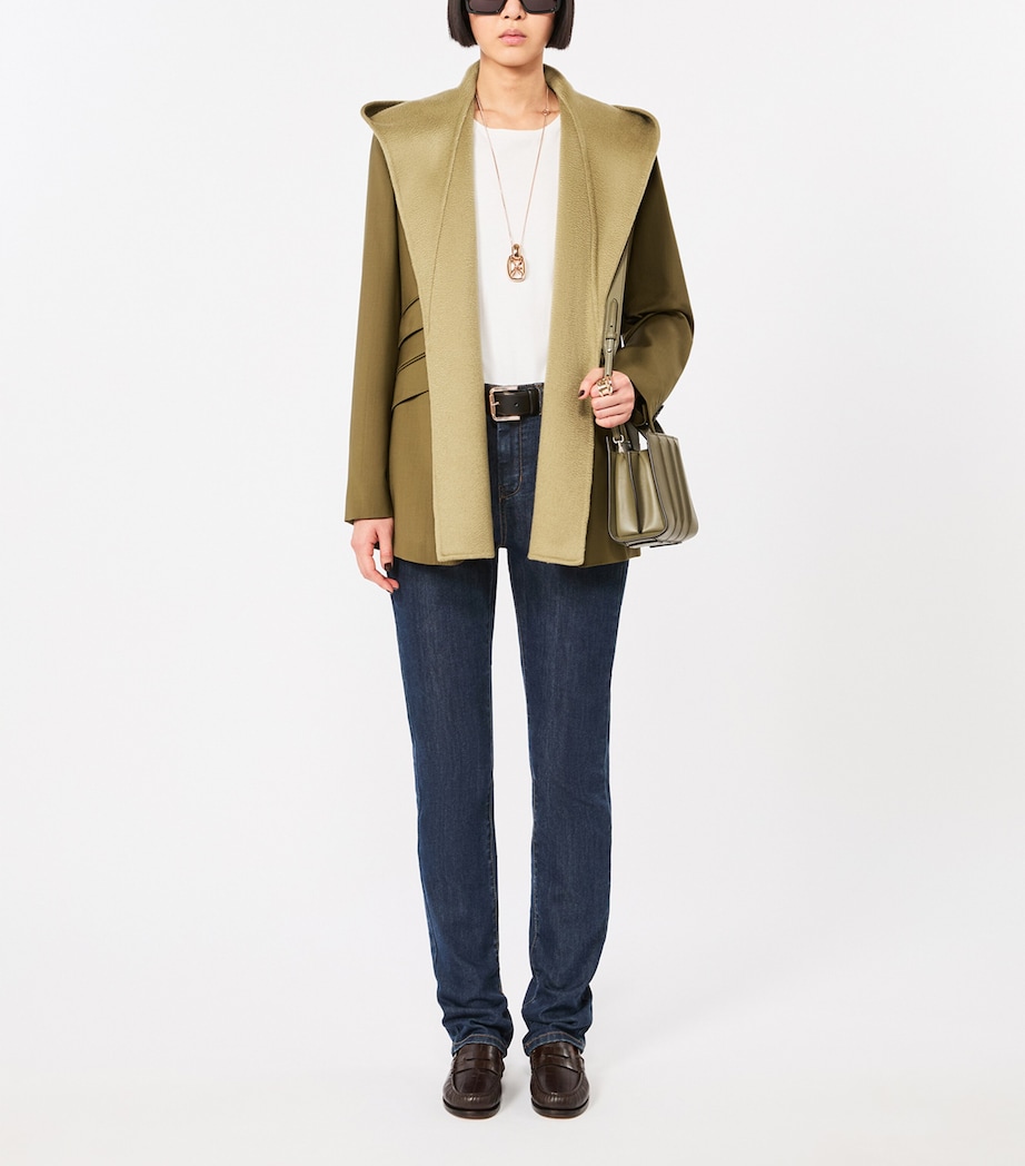 Max Mara Micro Whitney Top-Handle Bag Olive Green Image 2