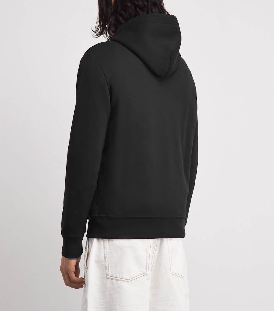 Polo Ralph Lauren Mens Double-Knit Logo Hoodie Polo Image 5