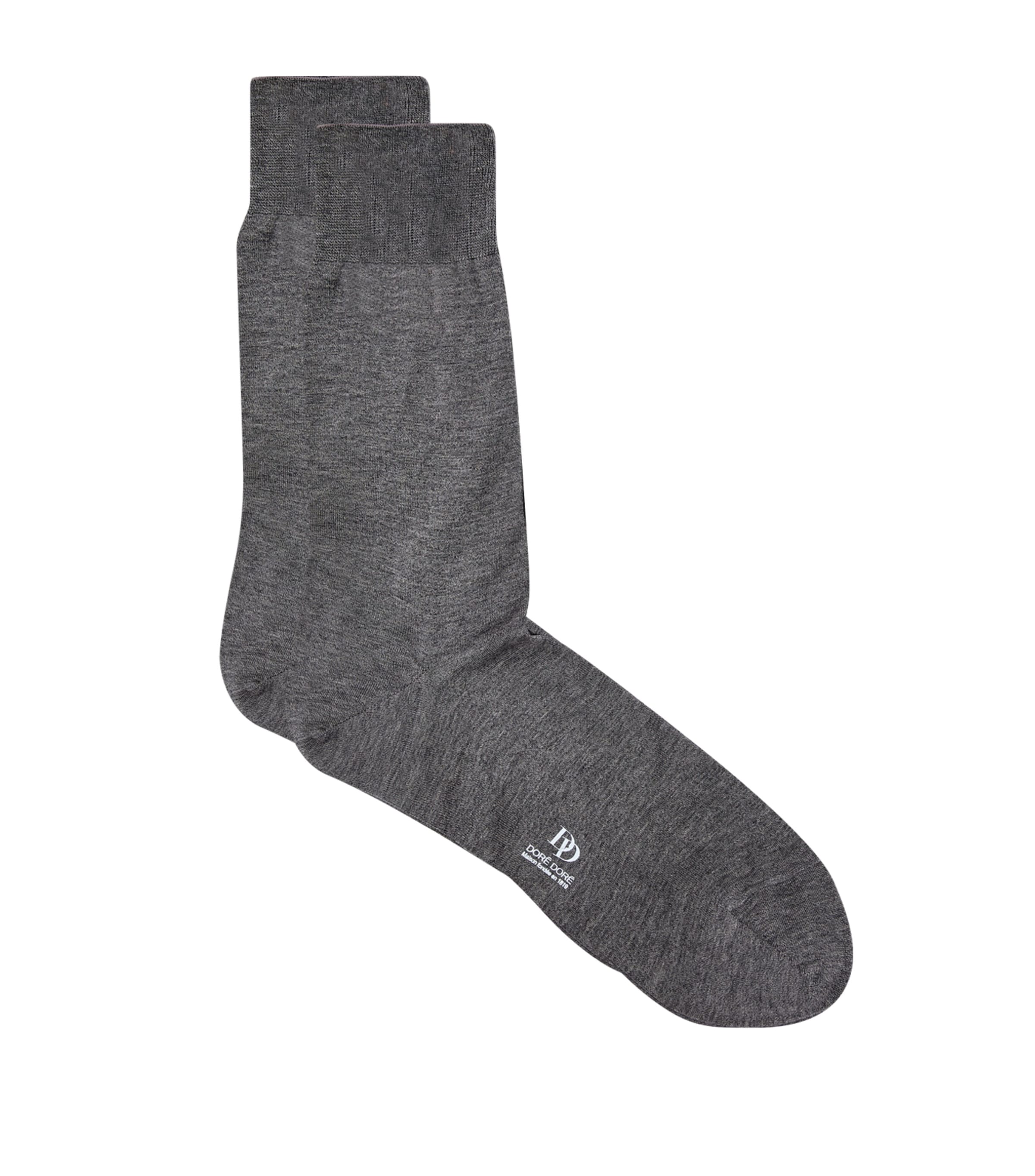 Dore Dore Cotton Socks In Grey