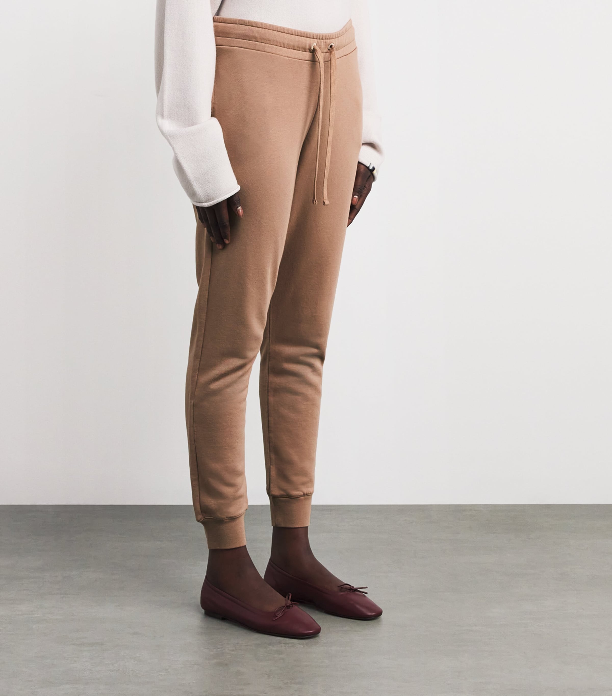 Cotton-Modal Quinn Sweatpants 1 BROWN Image 3