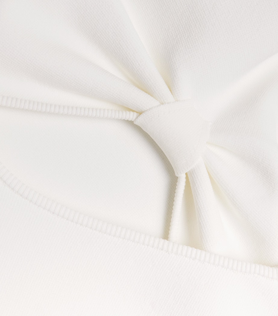 Knitted Harlow Mini Dress OFF WHITE Image 4