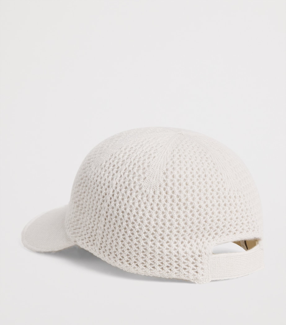 Cashmere Capello Baseball Cap SABBIA Image 3
