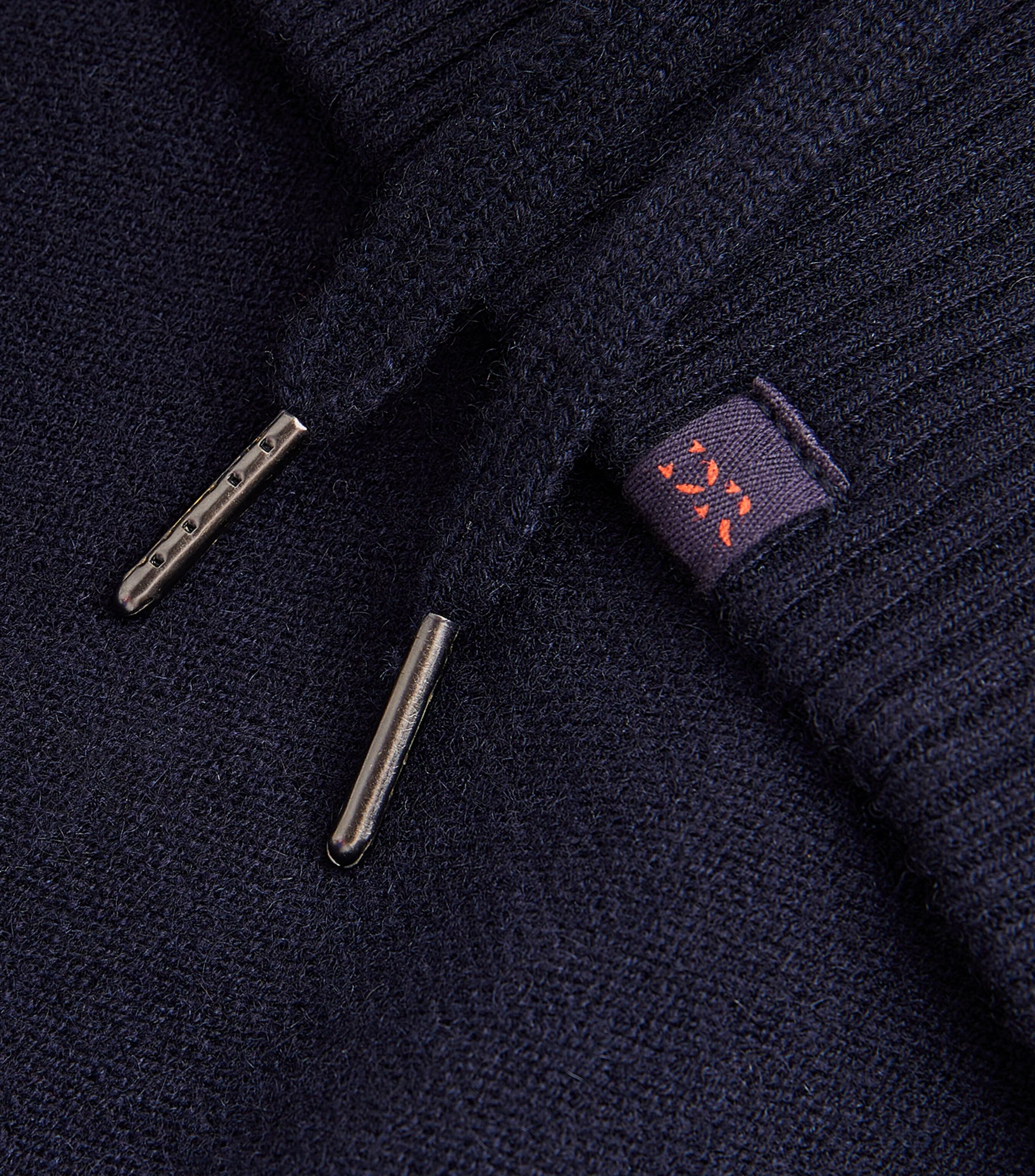 Derek Rose Mens Cashmere Finley Zip-Up Hoodie Nav/navy Image 4