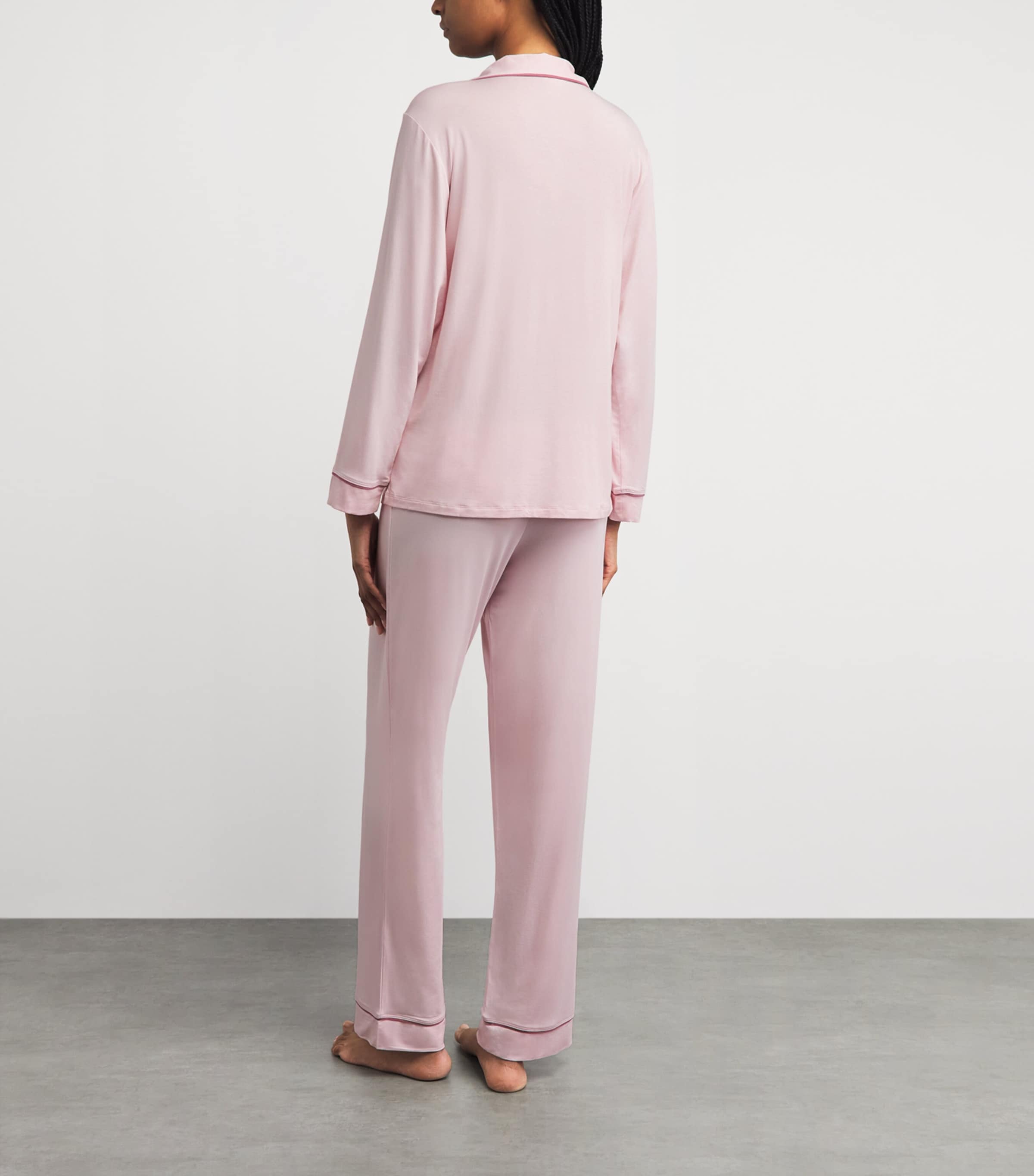 Eberjey Womens Gisele Pyjama Set Ppfig Pale Pink Image 4