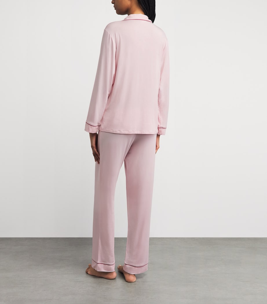 Eberjey Womens Gisele Pyjama Set Ppfig Pale Pink Image 4
