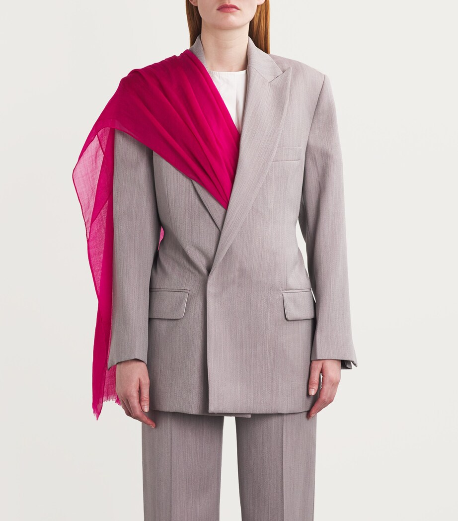 Cashmere Scarf C22 FUCSIA Image 4