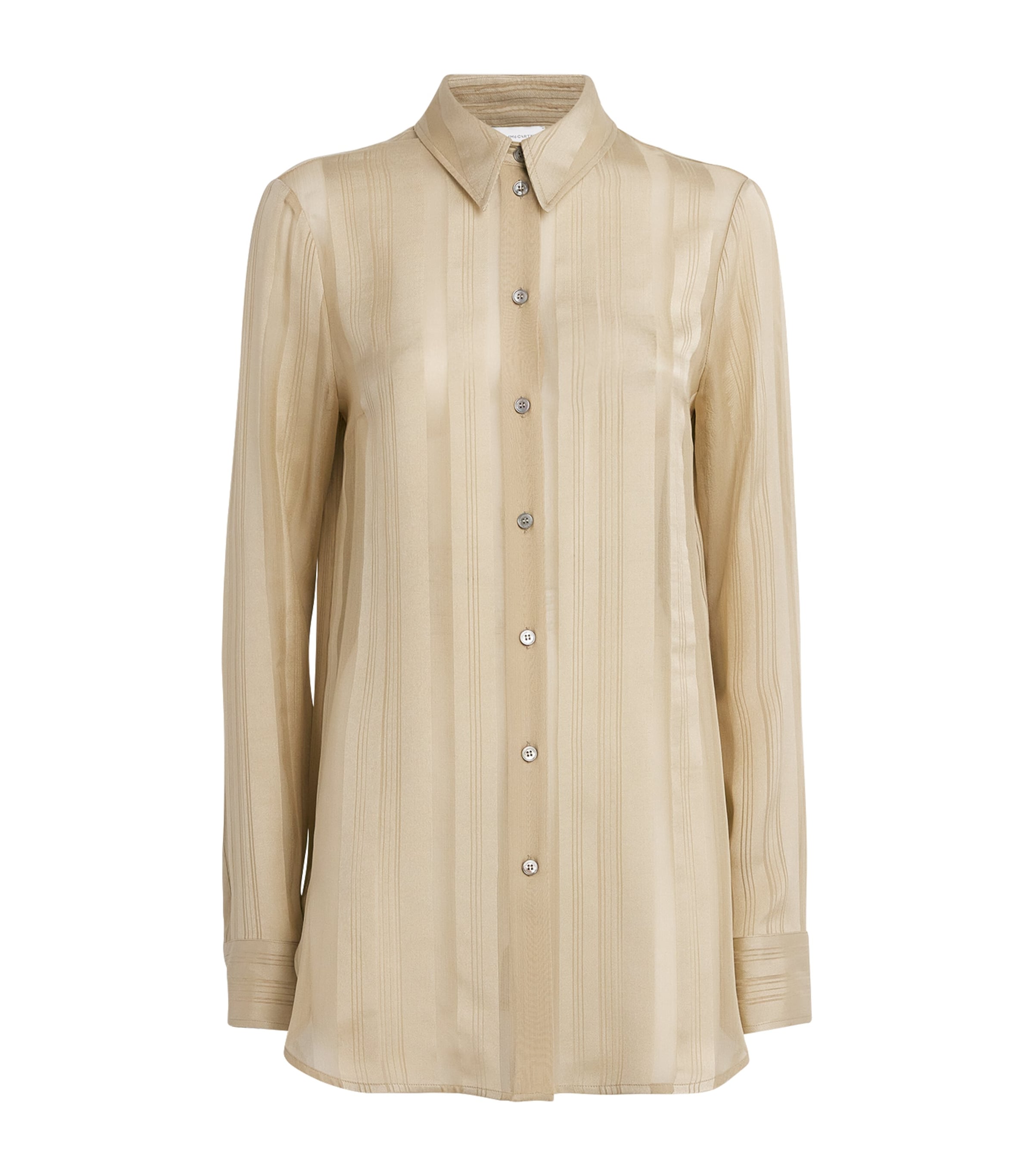 Stella Mccartney Silk Sheer Stripe Shirt