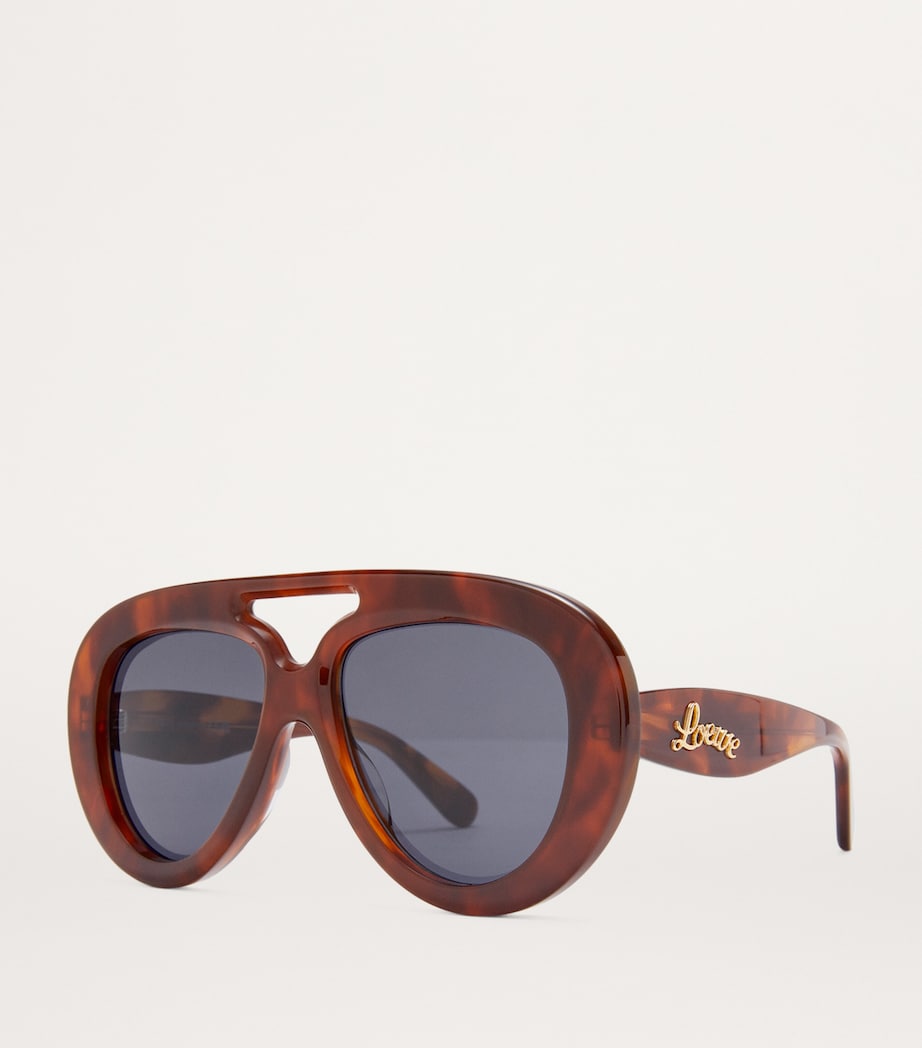 Round Spoiler Aviator Sunglasses HAVANA Image 3