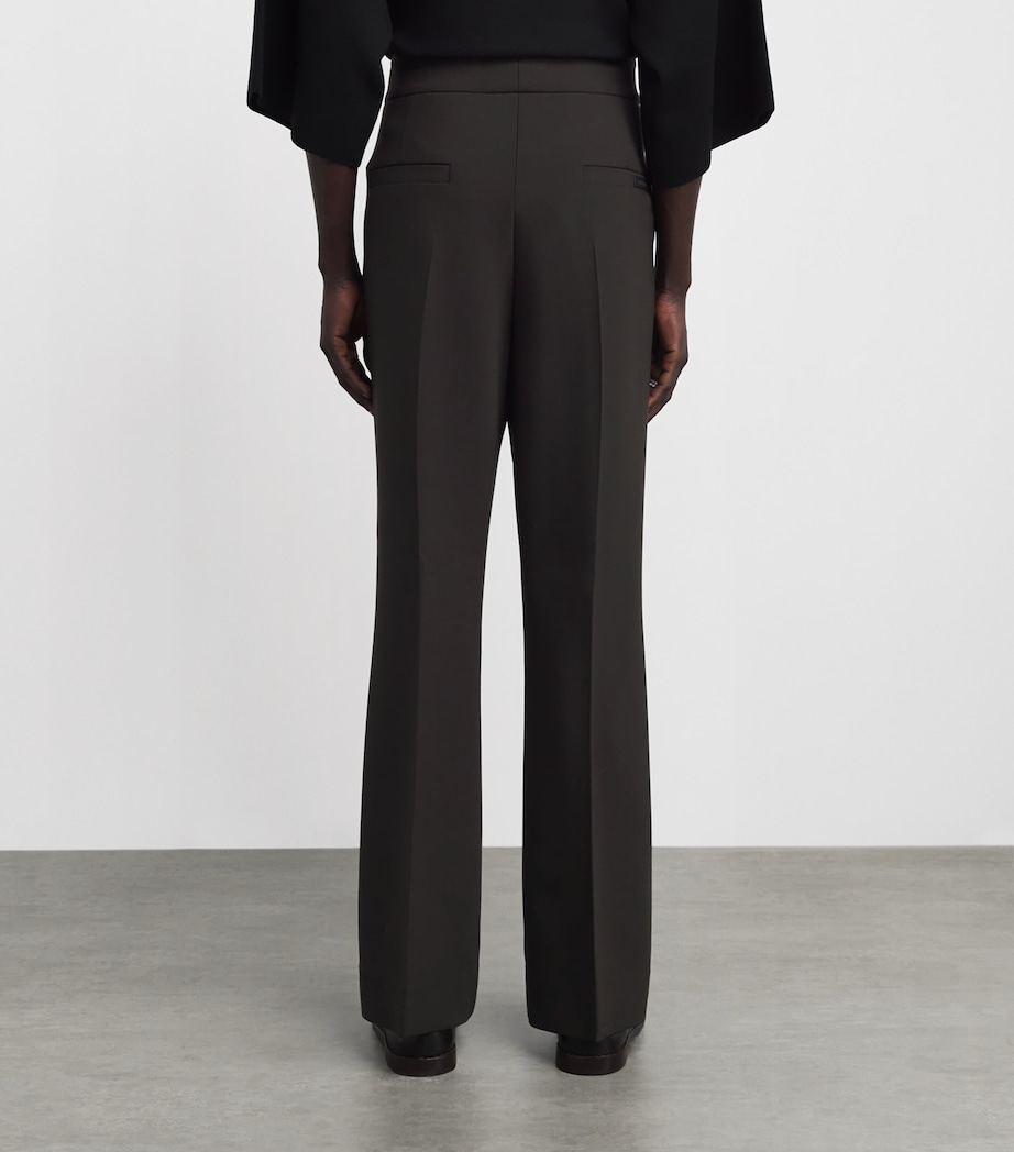Fear Of God Mens Wool-Blend Straight Trousers Brown / Image 5
