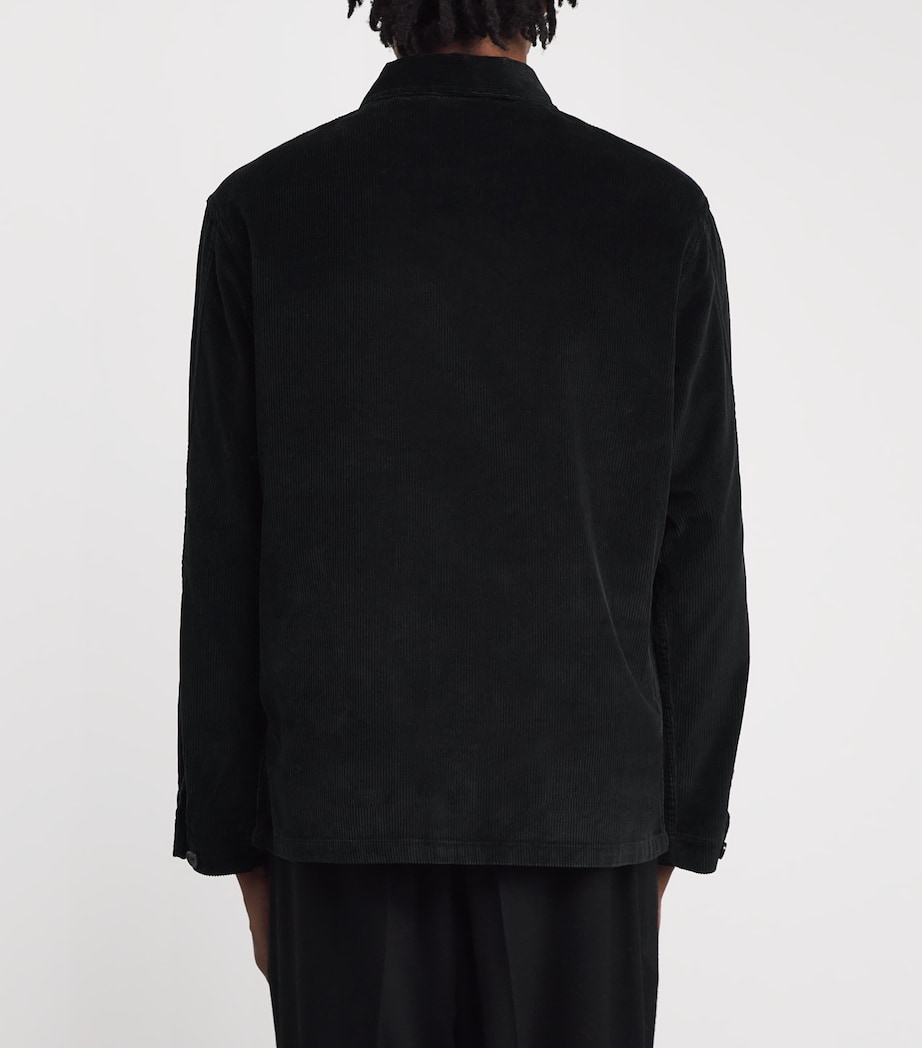 Corduroy Utility Overshirt BLACK Image 4