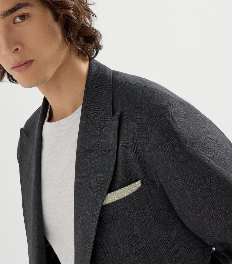 Silk Patterned Pocket Square C6018 Image 2