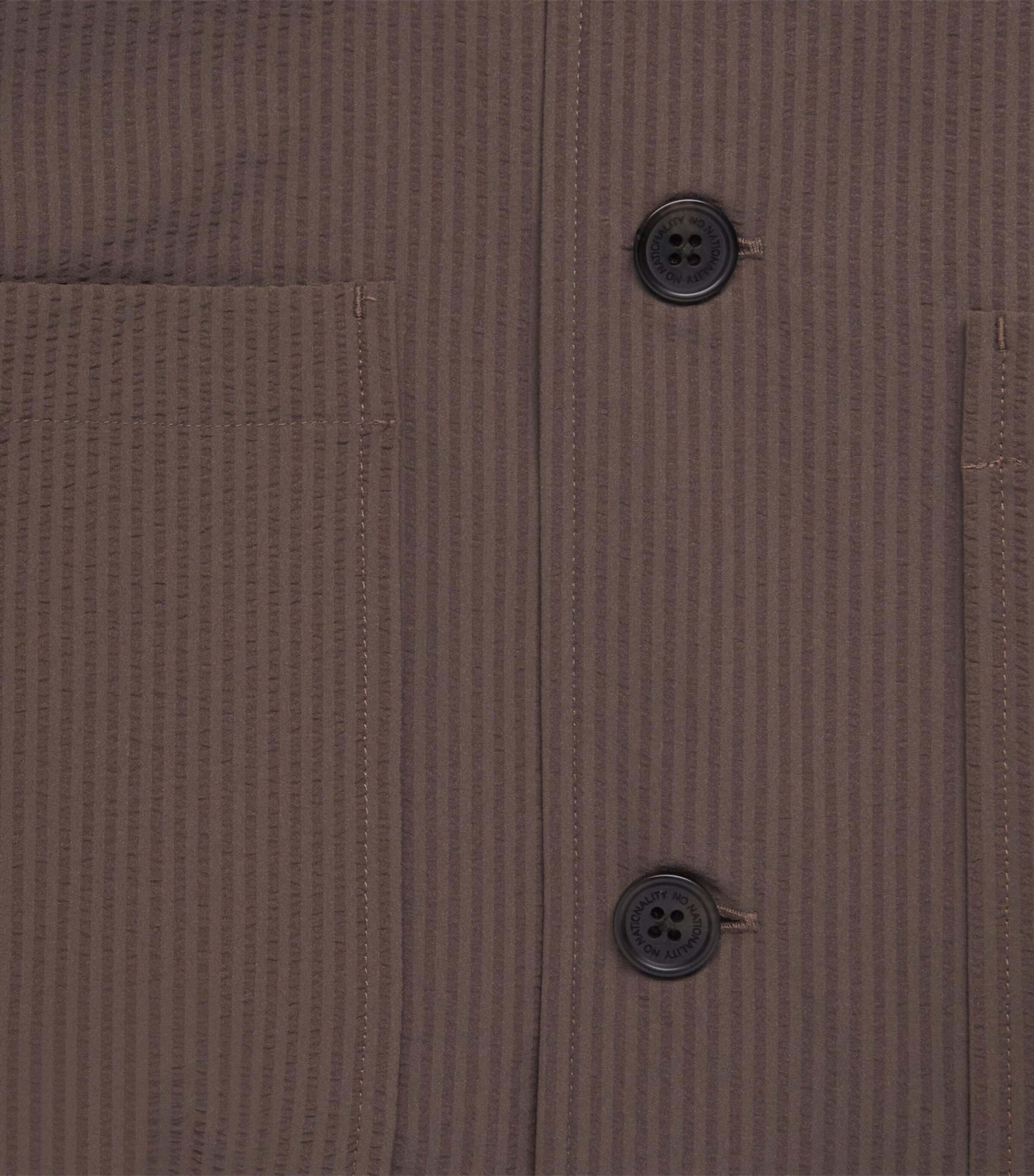 NN07 Mens Seersucker Blaze Overshirt Mable Husk Image 6