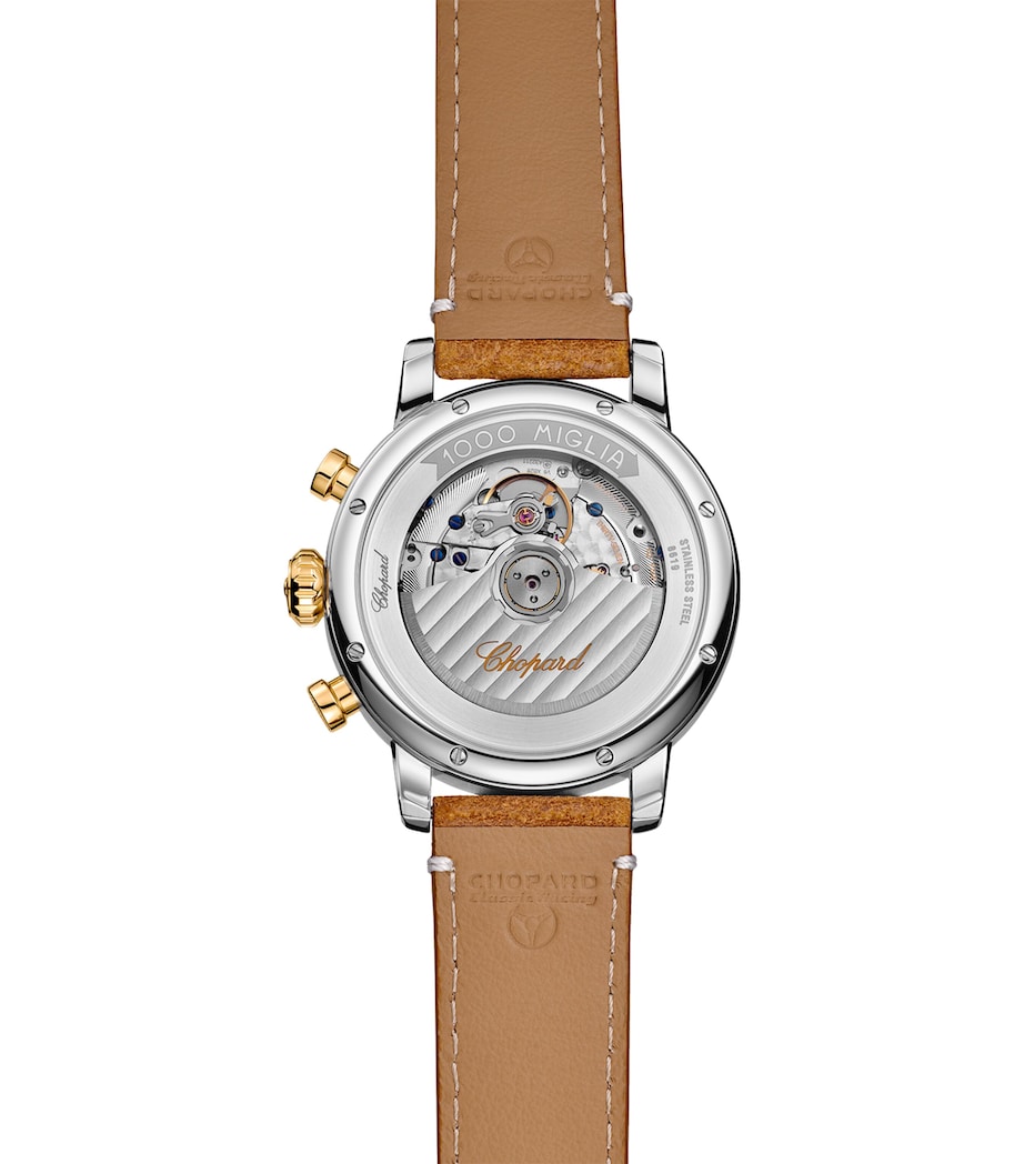 Yellow Gold and Lucent Steel Mille Miglia Chronograph Watch 40.5mm YELLOW GOLD/STAINLES Image 7