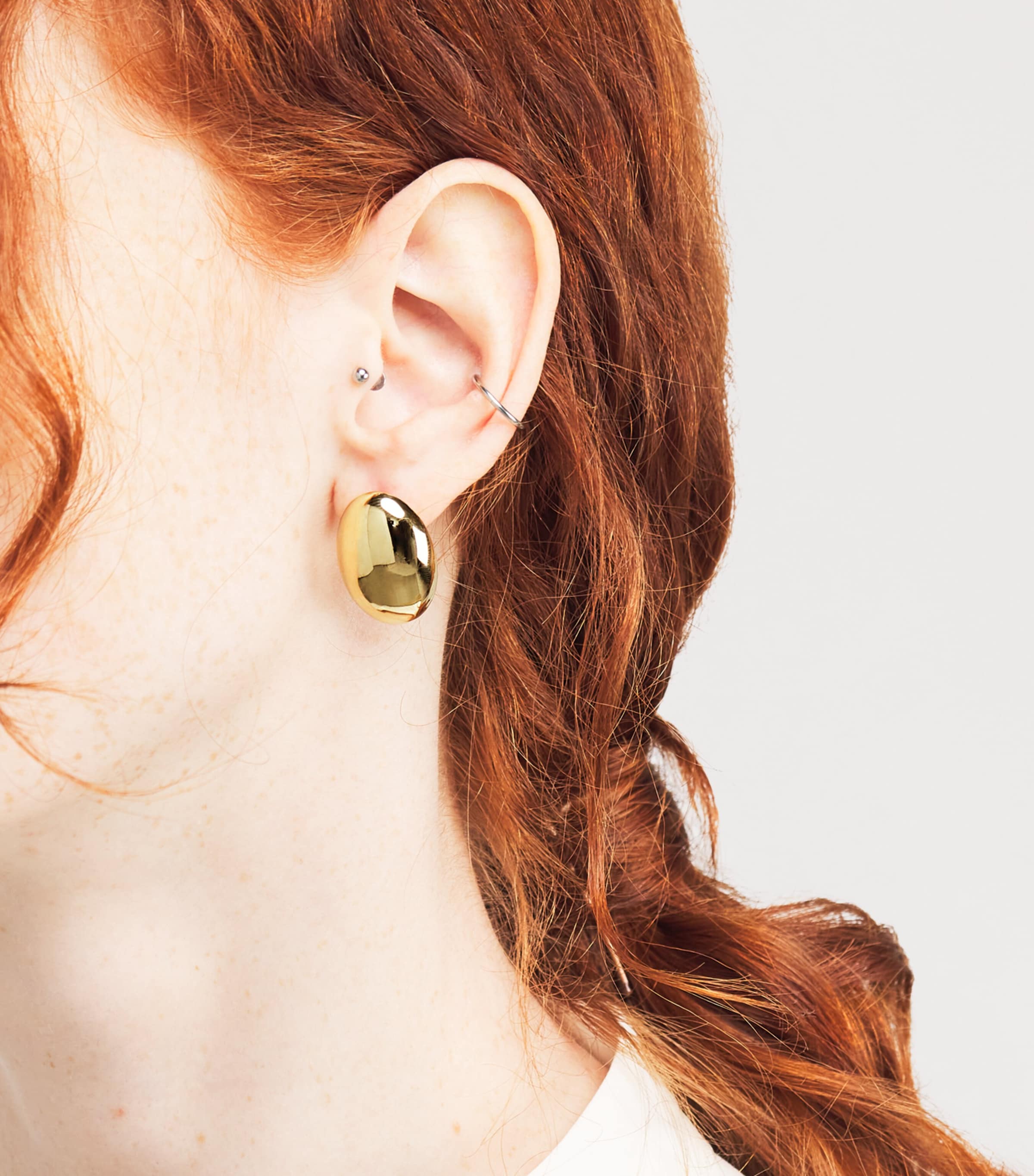 LIÉ STUDIO Gold-Plated The Camille Earrings Gold Image 2