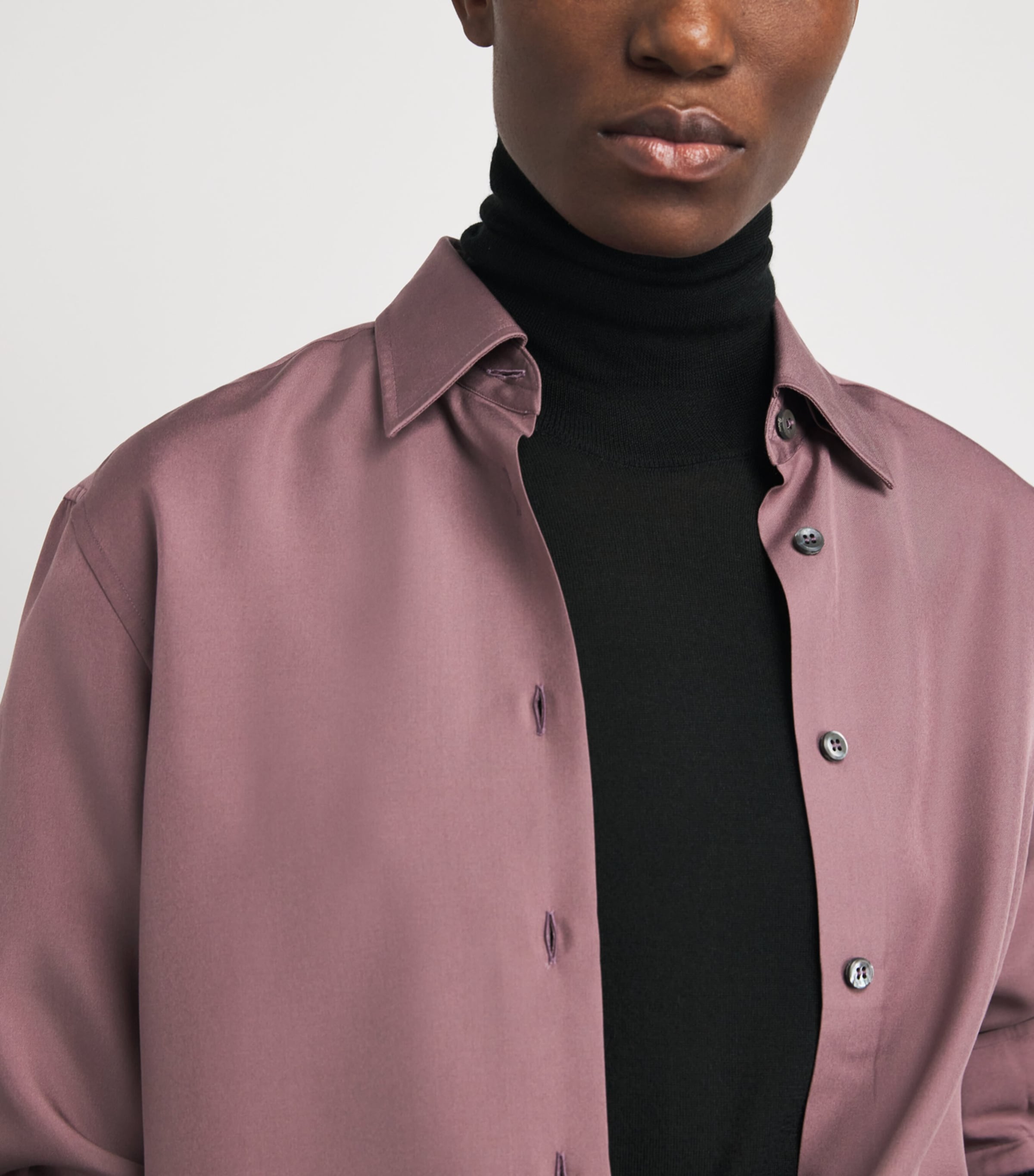 Brioni Womens Cashmere-Silk Rollneck Sweater Image 3