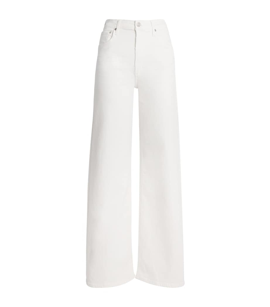 Lyra Cropped Wide-Leg Jeans SOFT WHITE Image 1