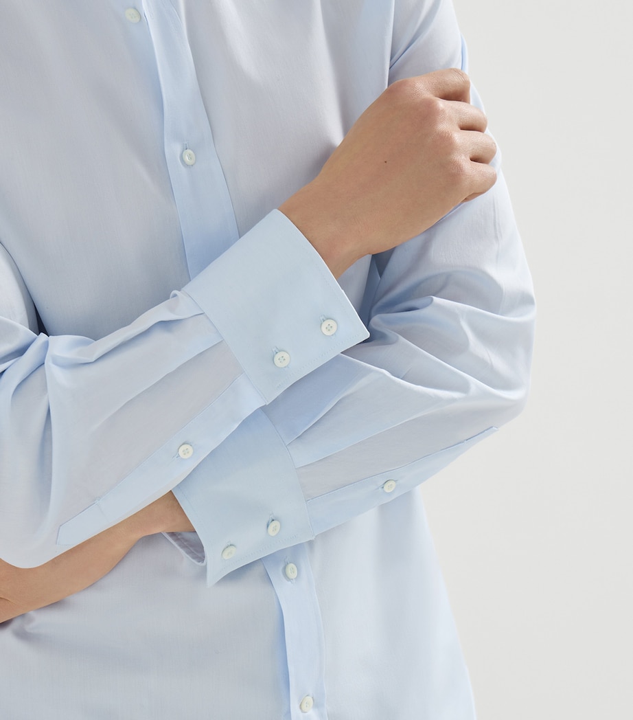 Brunello Cucinelli Mens Cotton Twill Shirt Image 6