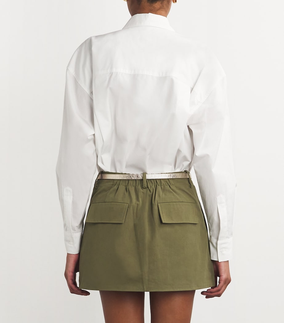 Leather Clover Belt LIGHT GOLD Image 2