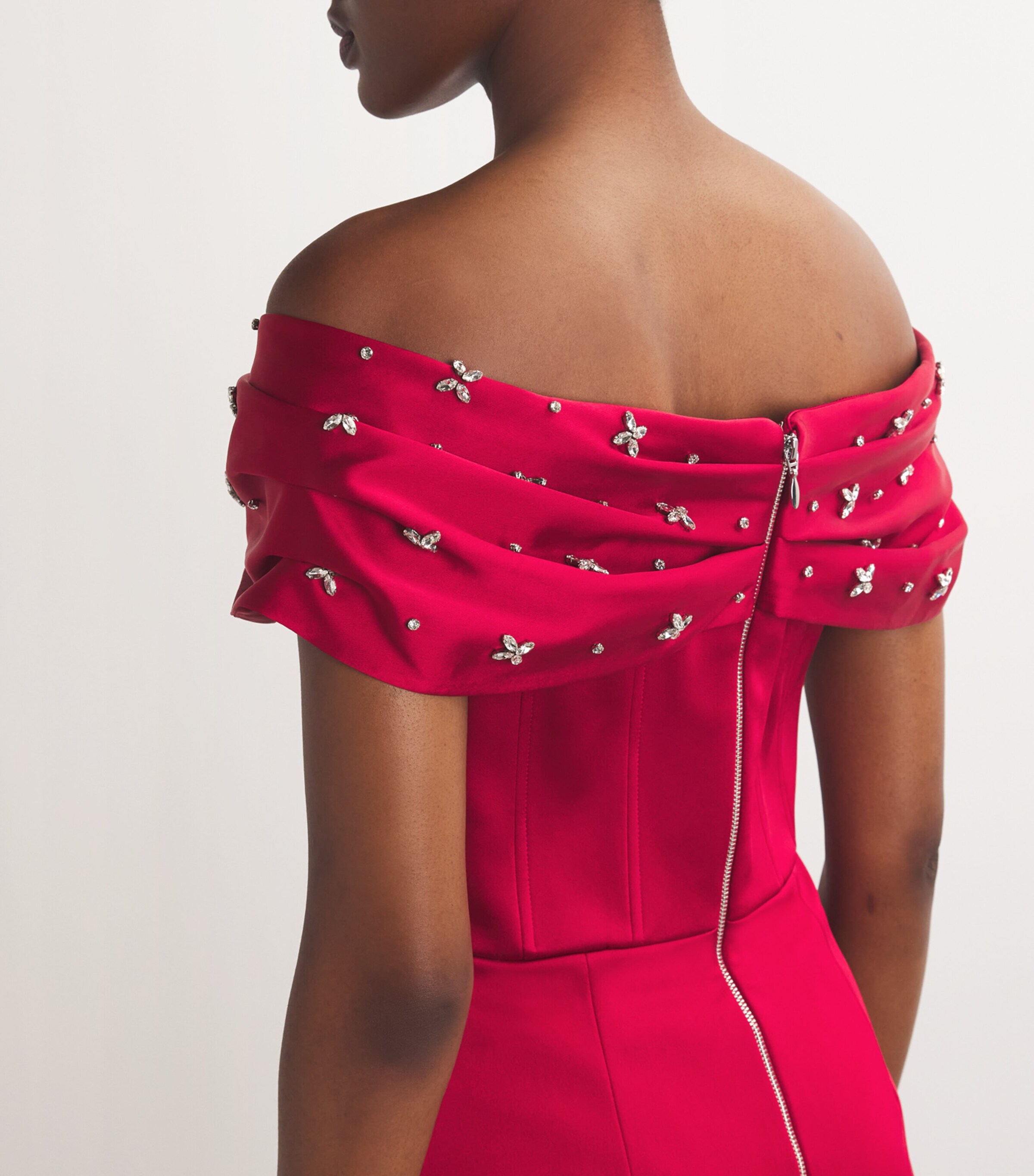 Rebecca Vallance x Nicky Hilton Satin Embellished Carmella