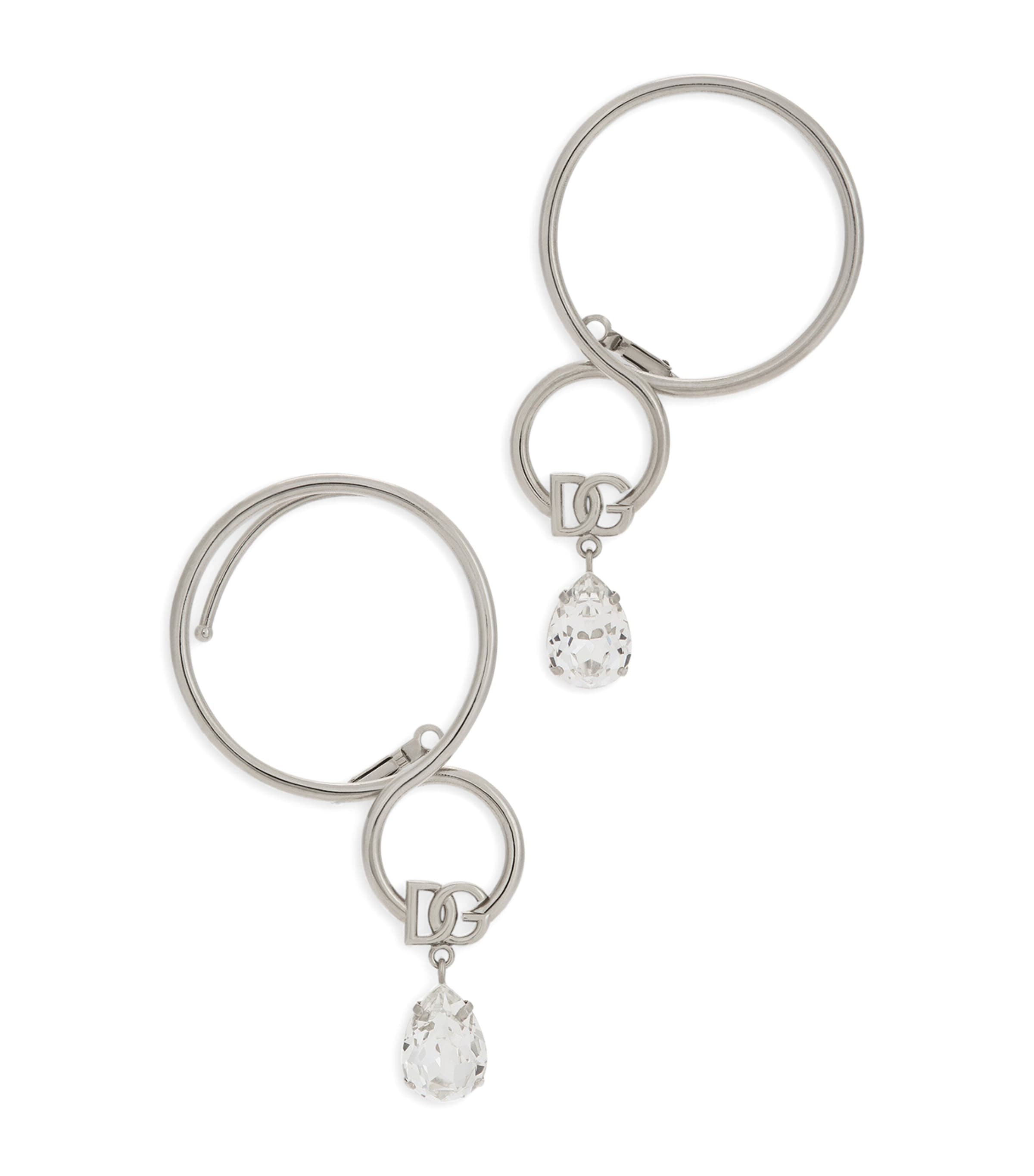 Dolce & Gabbana Crystal Loop Earrings | Fashion Jewellery | Earrings | Designers | Dolce & Gabbana