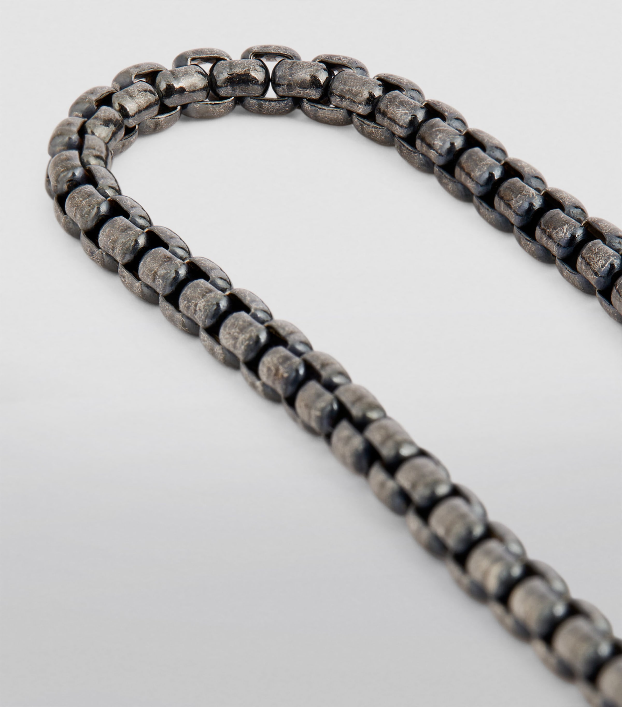 Tateossian Rhodium-Plated Box-Chain Bracelet | Harrods US