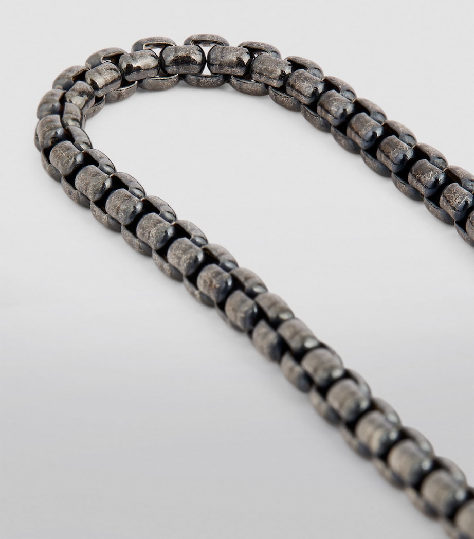 Rhodium-Plated Box-Chain Bracelet SILVER Image 6