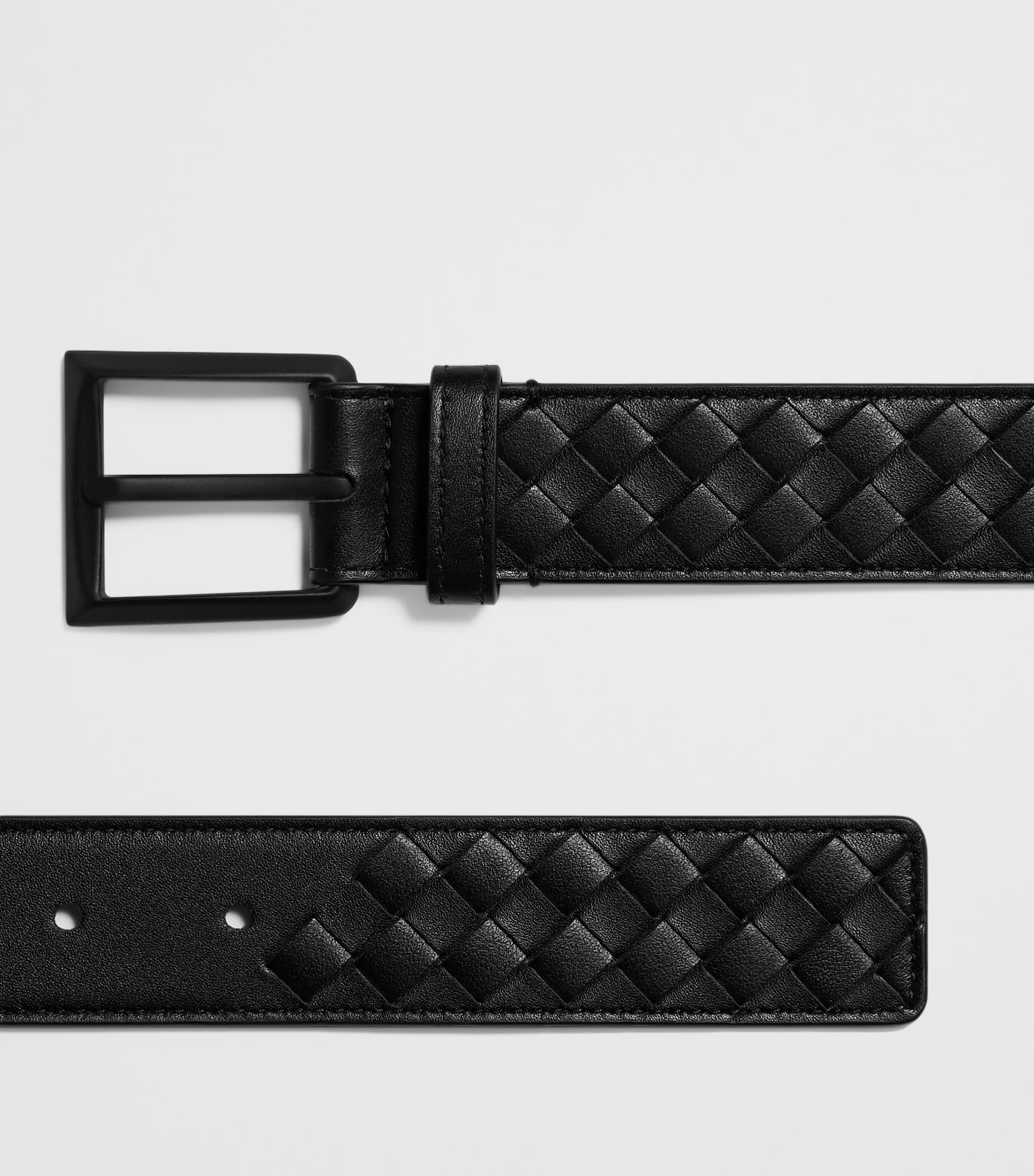 Bottega Veneta Leather Intrecciato Piccolo Belt Image 4