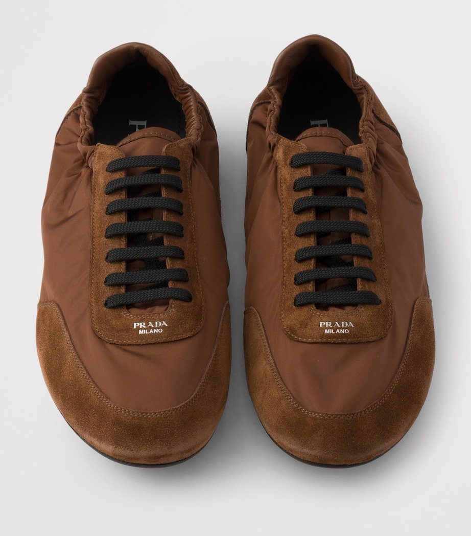 Prada Re-Nylon-Suede Collapse Sneakers Brown Image 3