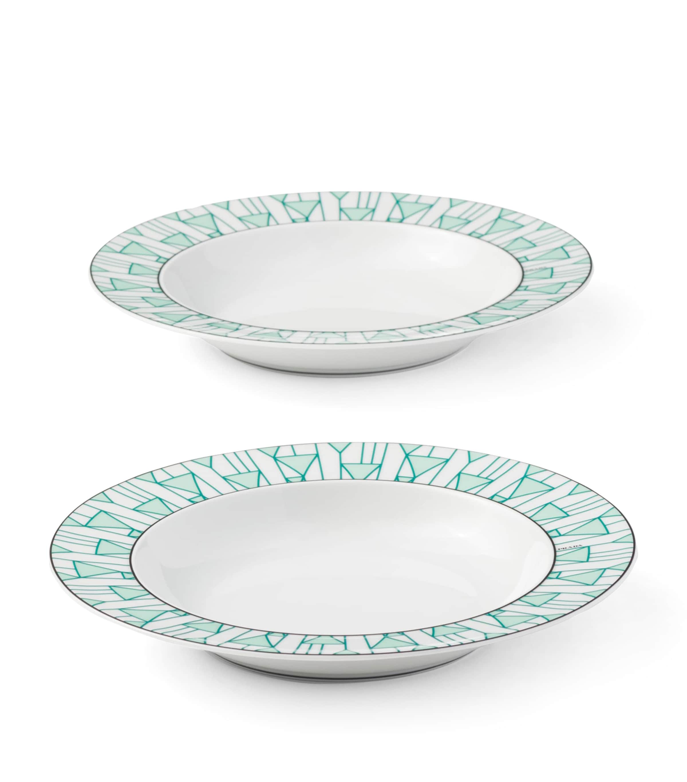 Set of 2 Vienna Soup Plates (22cm) F0HM1 Image 2