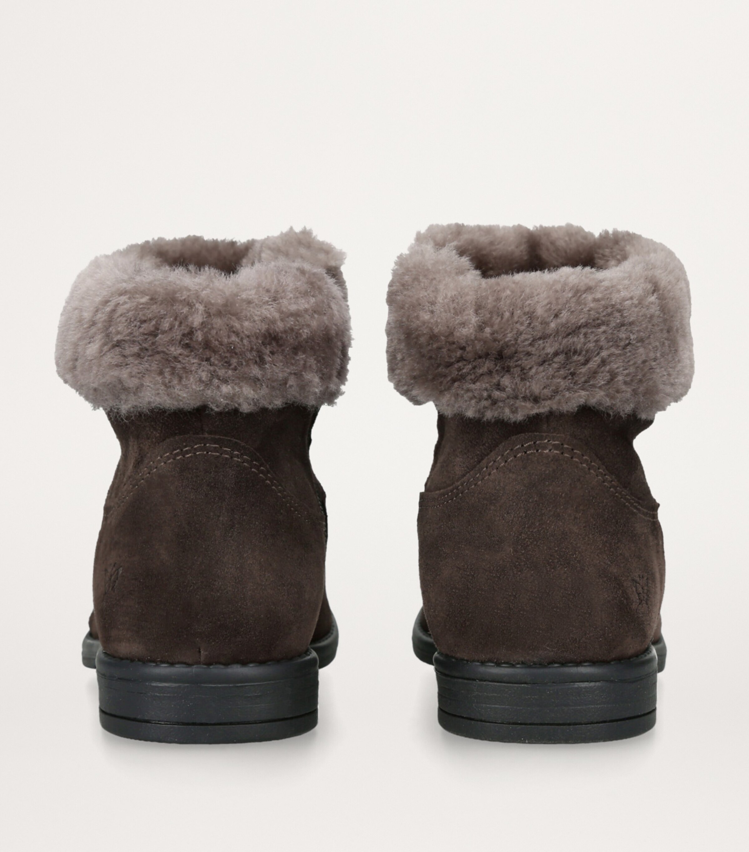 Suede Matilda Ankle Boots DARK BROWN Image 2