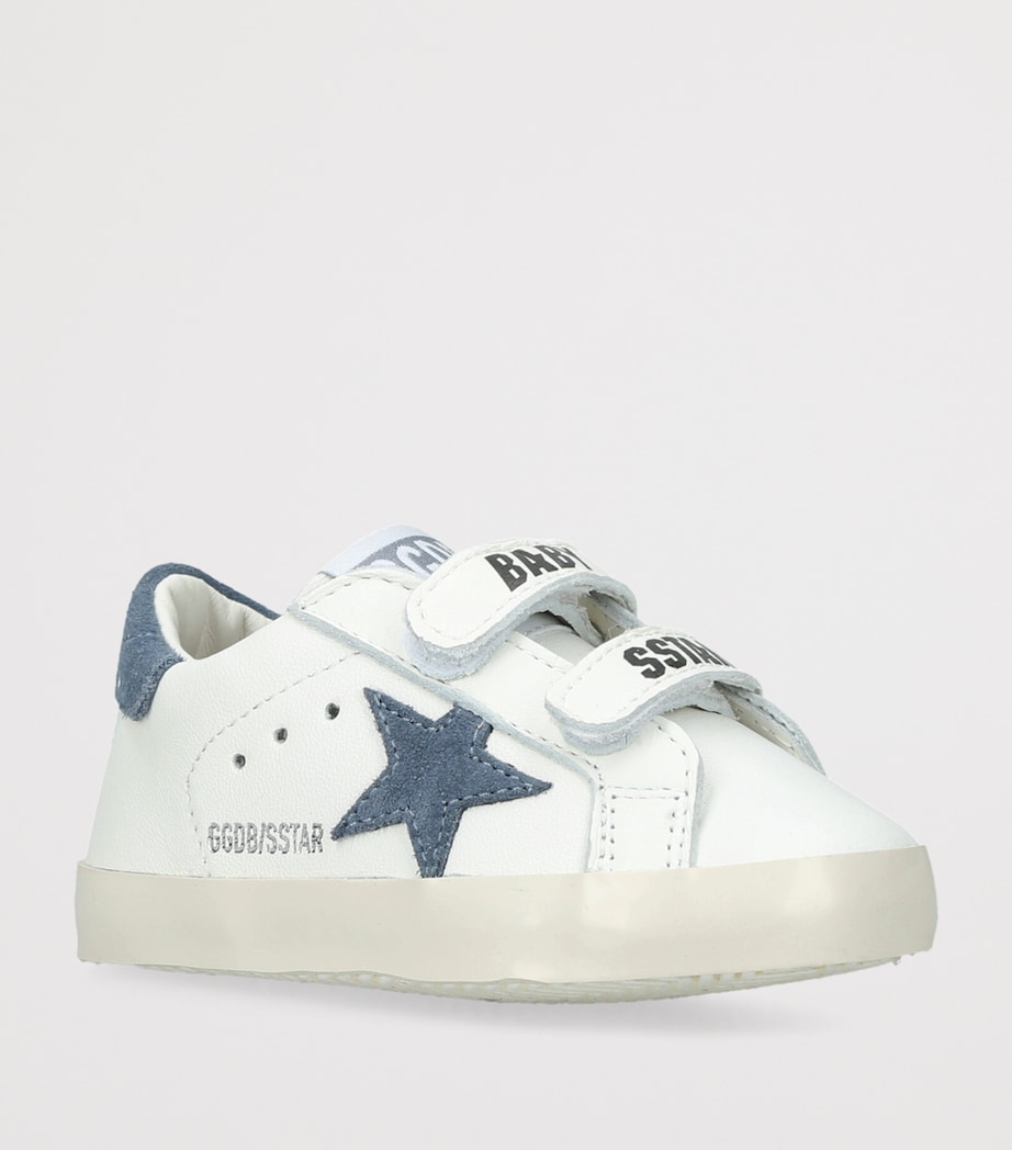 Golden Goose Leather Baby School Sneakers White/oth Image 2