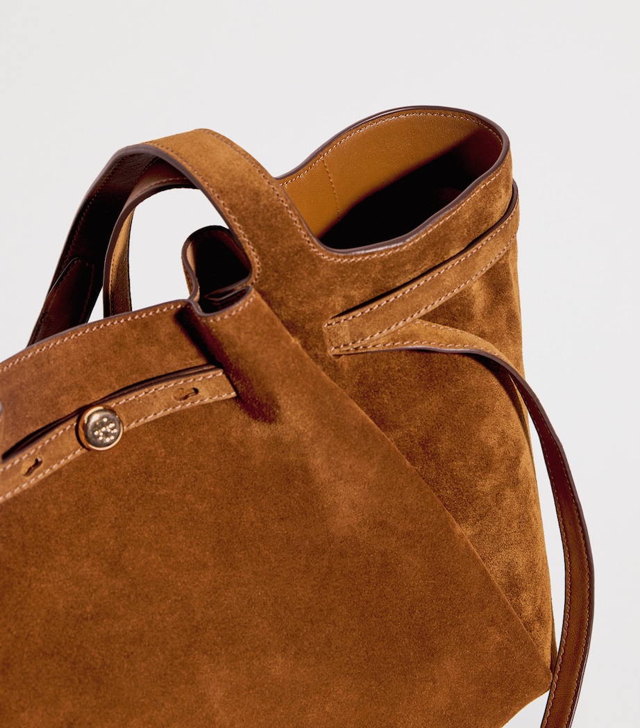 Suede Romy Tote Bag CARAMEL Image 6