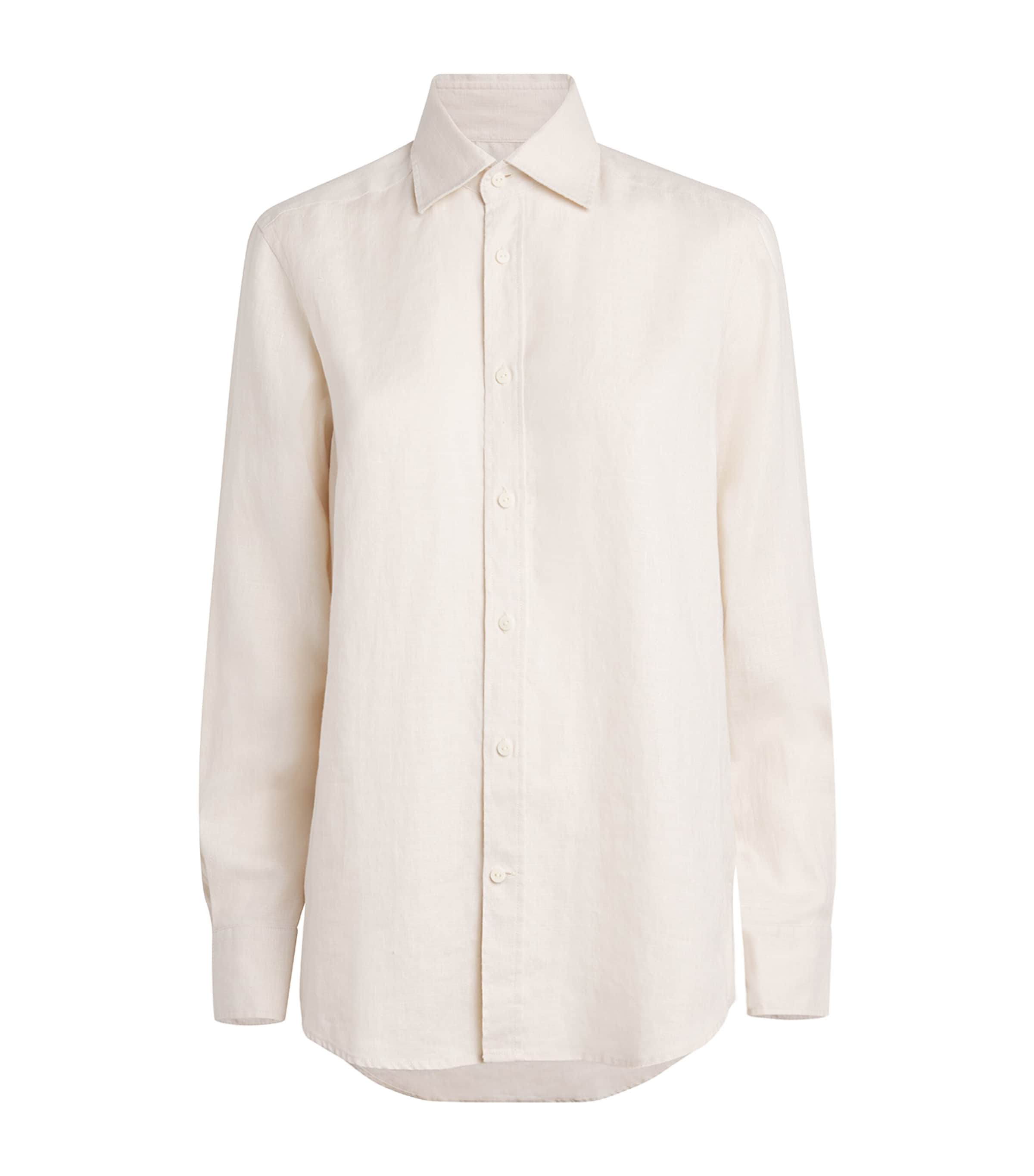 With Nothing Underneath Hemp The Boyfriend Shirt In White