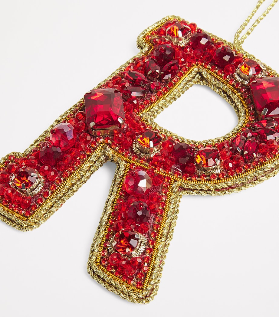 Embellished R Tree Decoration RED Image 2