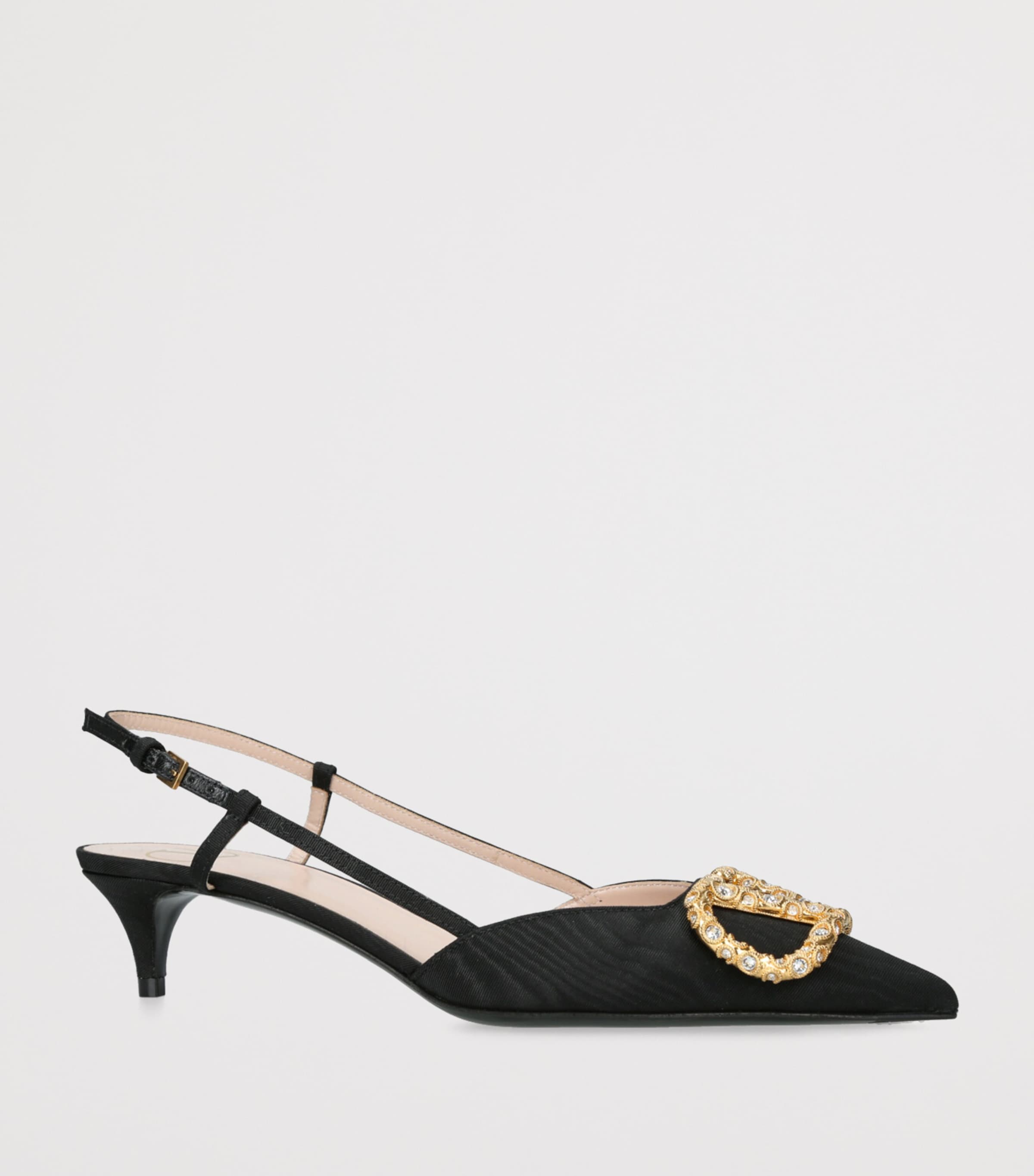VLogo Slingback Pumps 40 BLK/OTHER Image 3