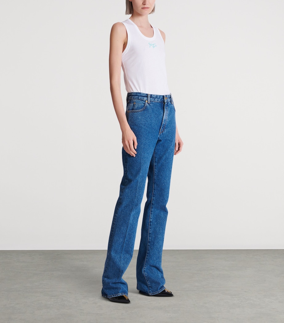 Elongated Straight Jeans 6EX BLEU JEAN FONCE Image 2