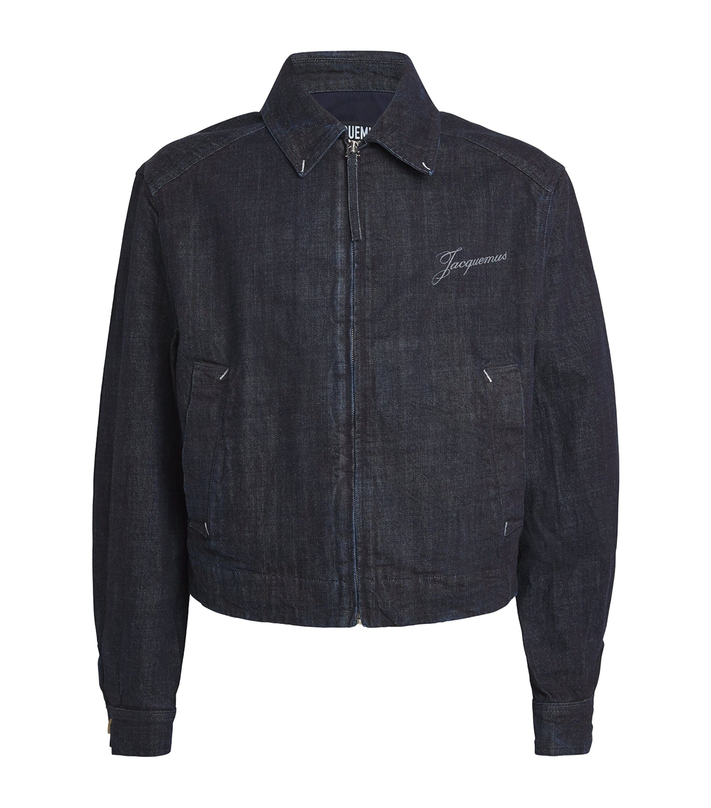 Logo Denim Jacket DARK NAVY Image 1