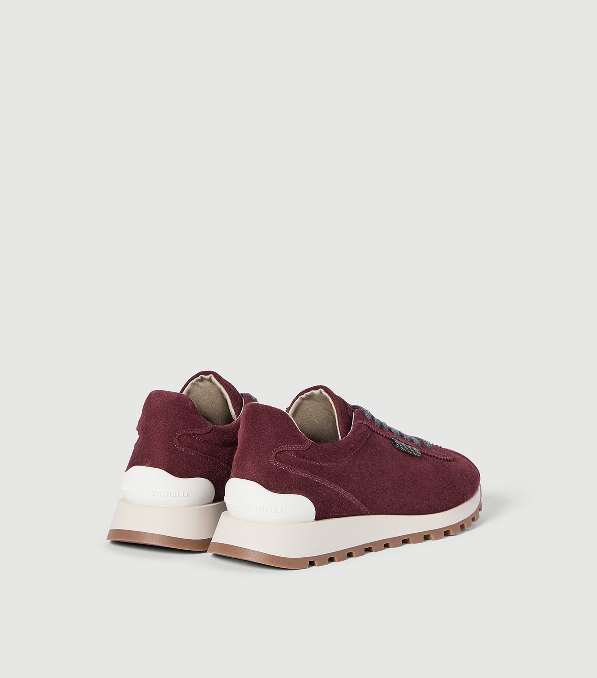 Brunello Cucinelli Suede Monili-Trim Sneakers Image 4
