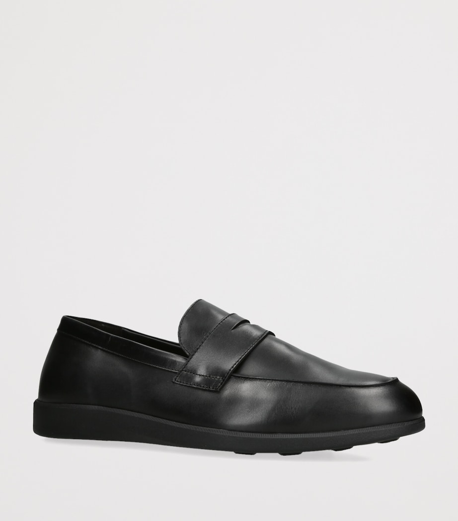 Leather Harley Loafers BLACK Image 3