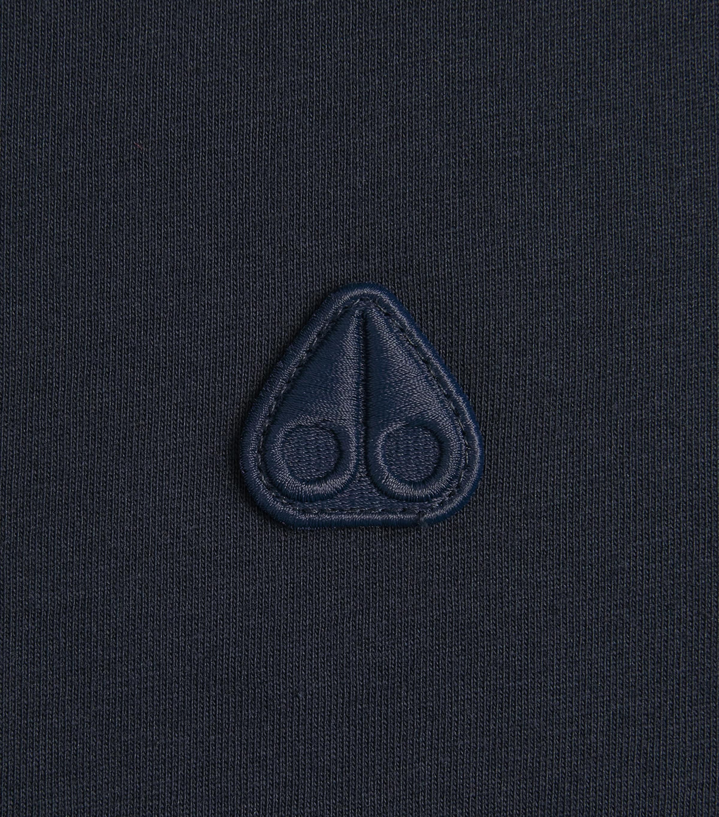 Moose Knuckles Mens Cotton Logo Yul T-Shirt Navy Image 6